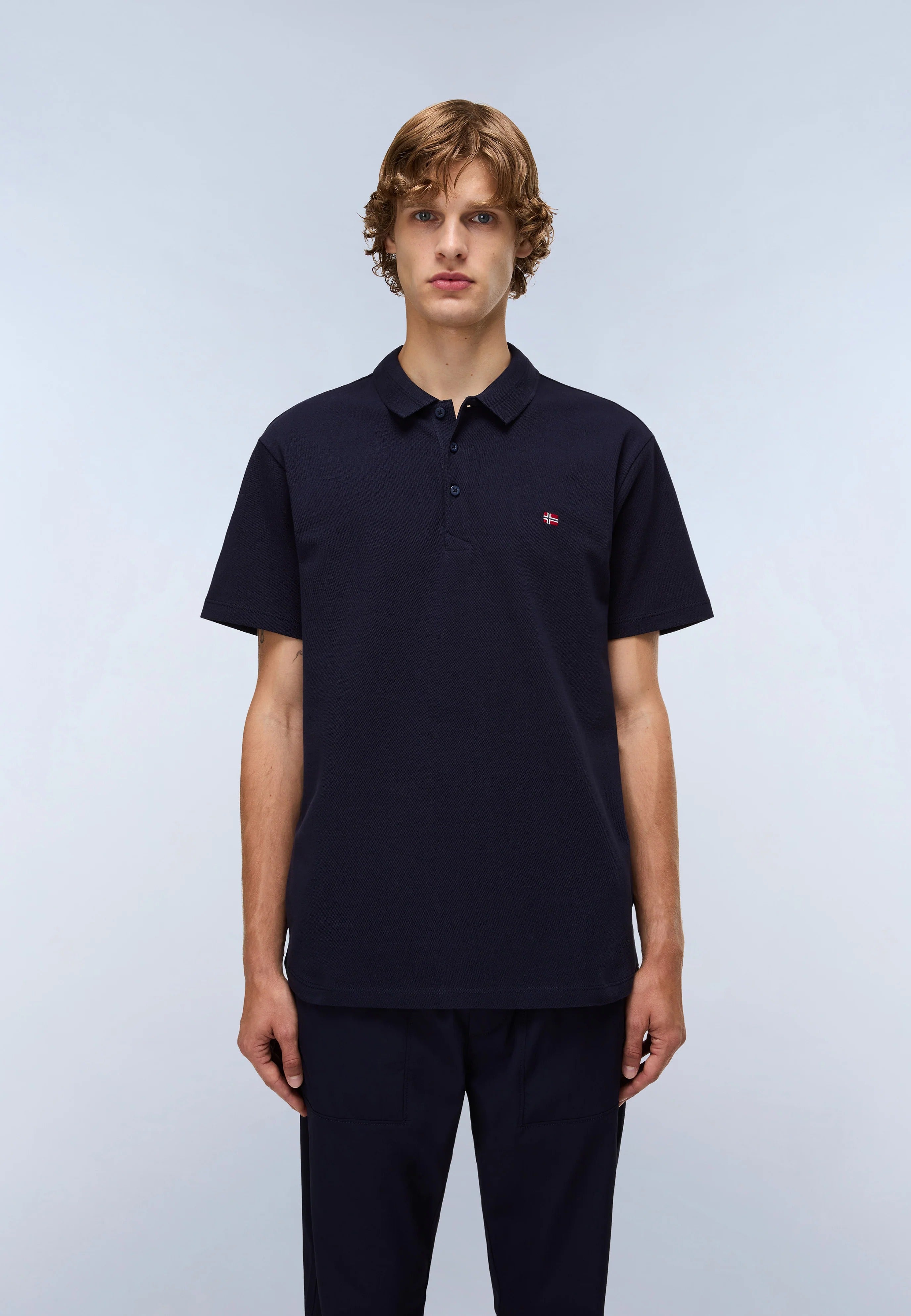 Polo EALIS SS in Blu Marine T-Shirts Napapijri