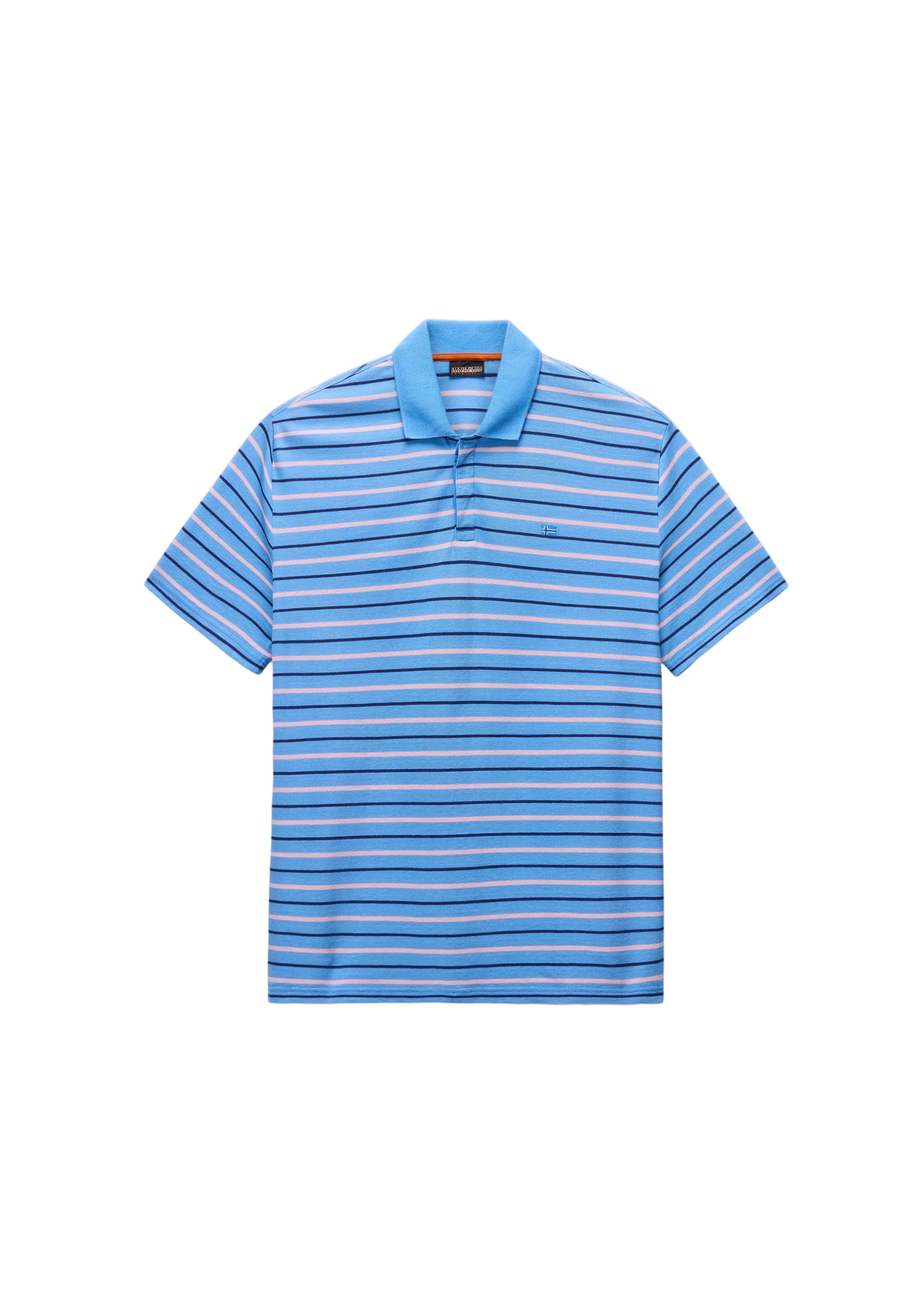 Polo E-HIKARI SS in Stripe Blue T-Shirts Napapijri
