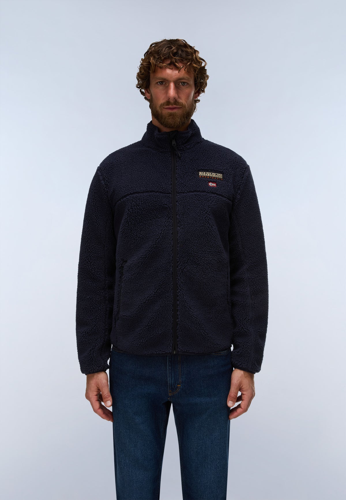 Sherpajacke T-TYNIK FZ in Blu Marine Jacken Napapijri