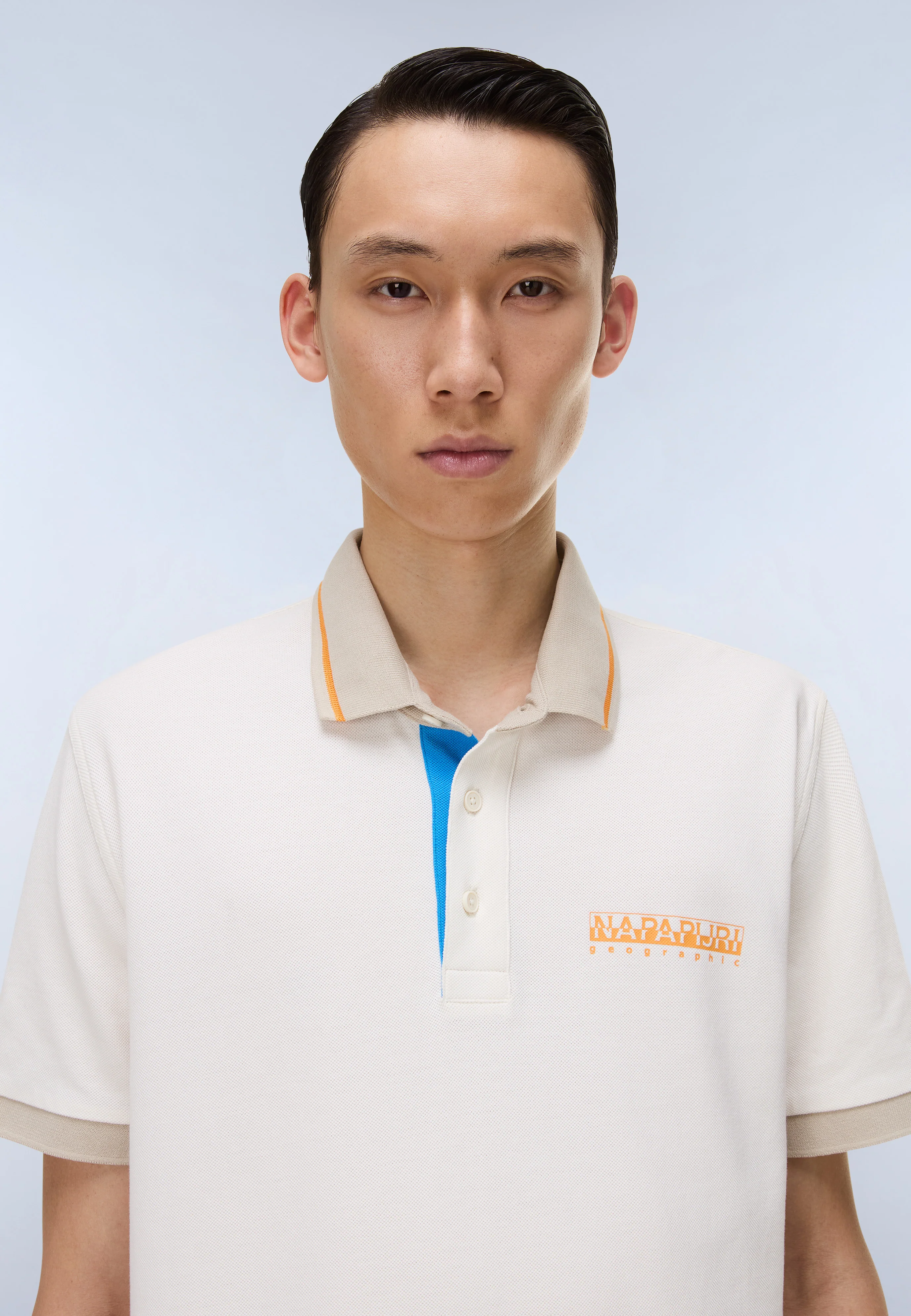 Polo E-ZERI SS in White Whisper T-Shirts Napapijri