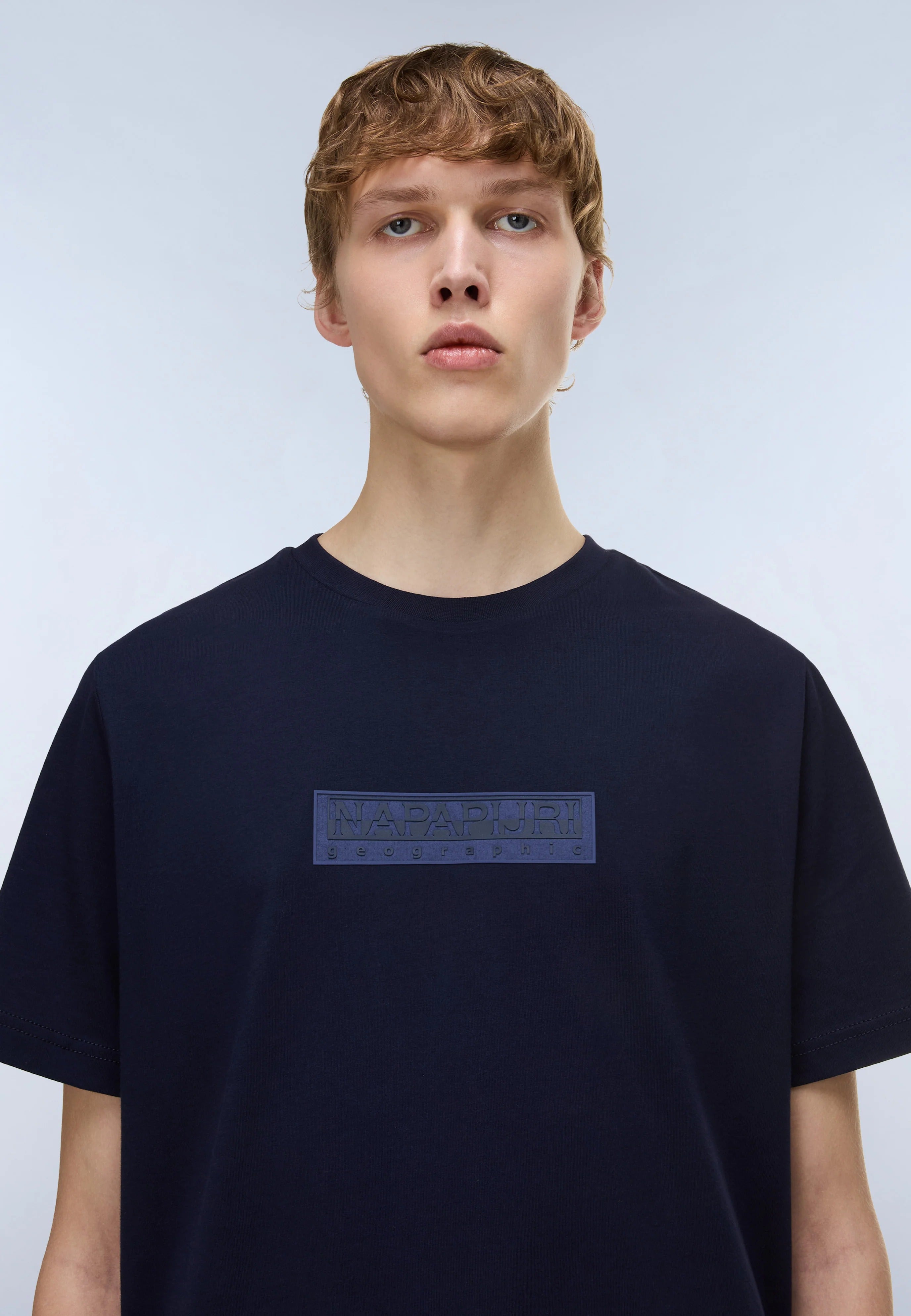 T-Shirt S-BOX LOGO SS 1 in Blu Marine T-Shirts Napapijri