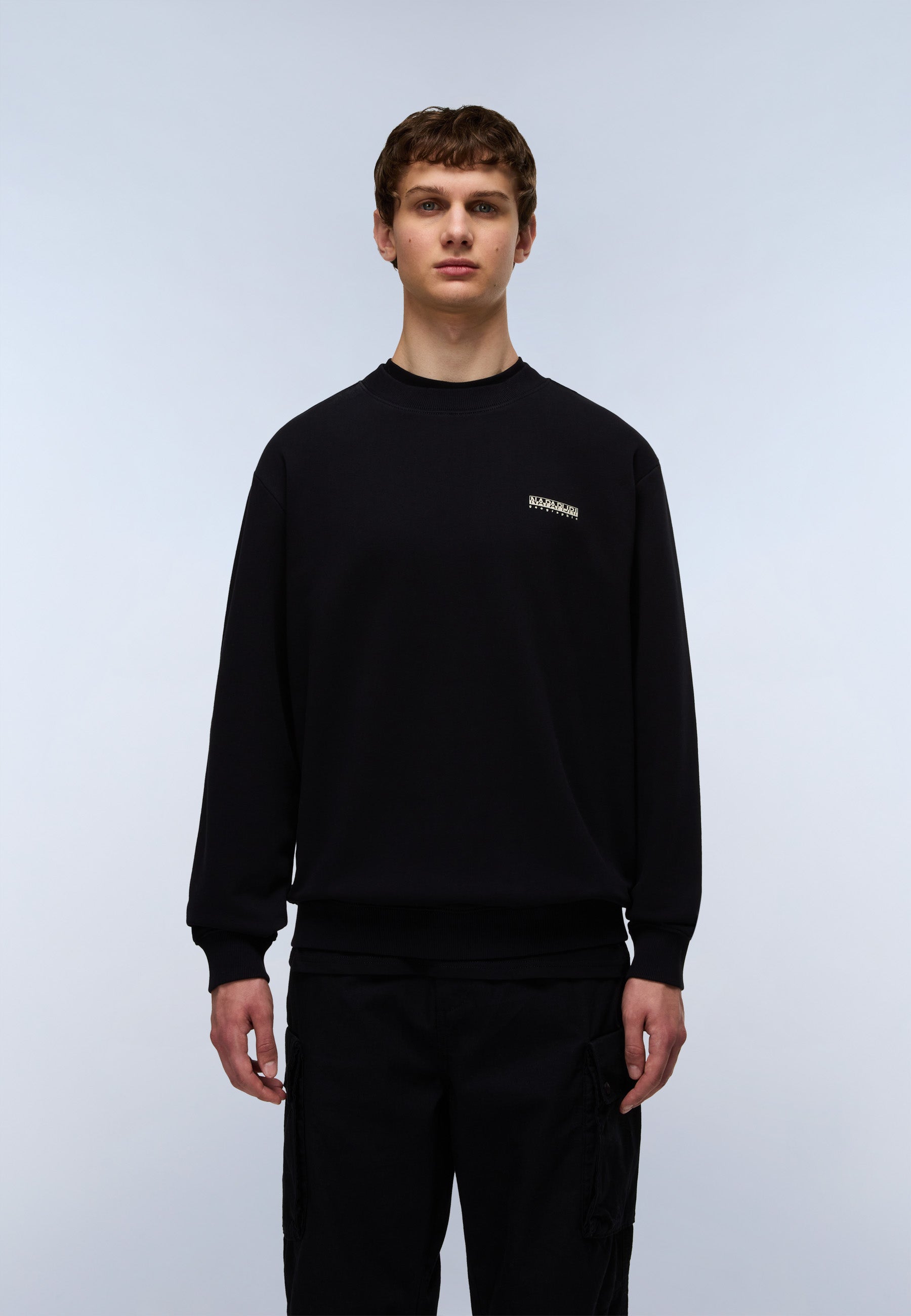 Sweatshirt B-SMALL BOX C in Black Beauty Sweatshirts Napapijri