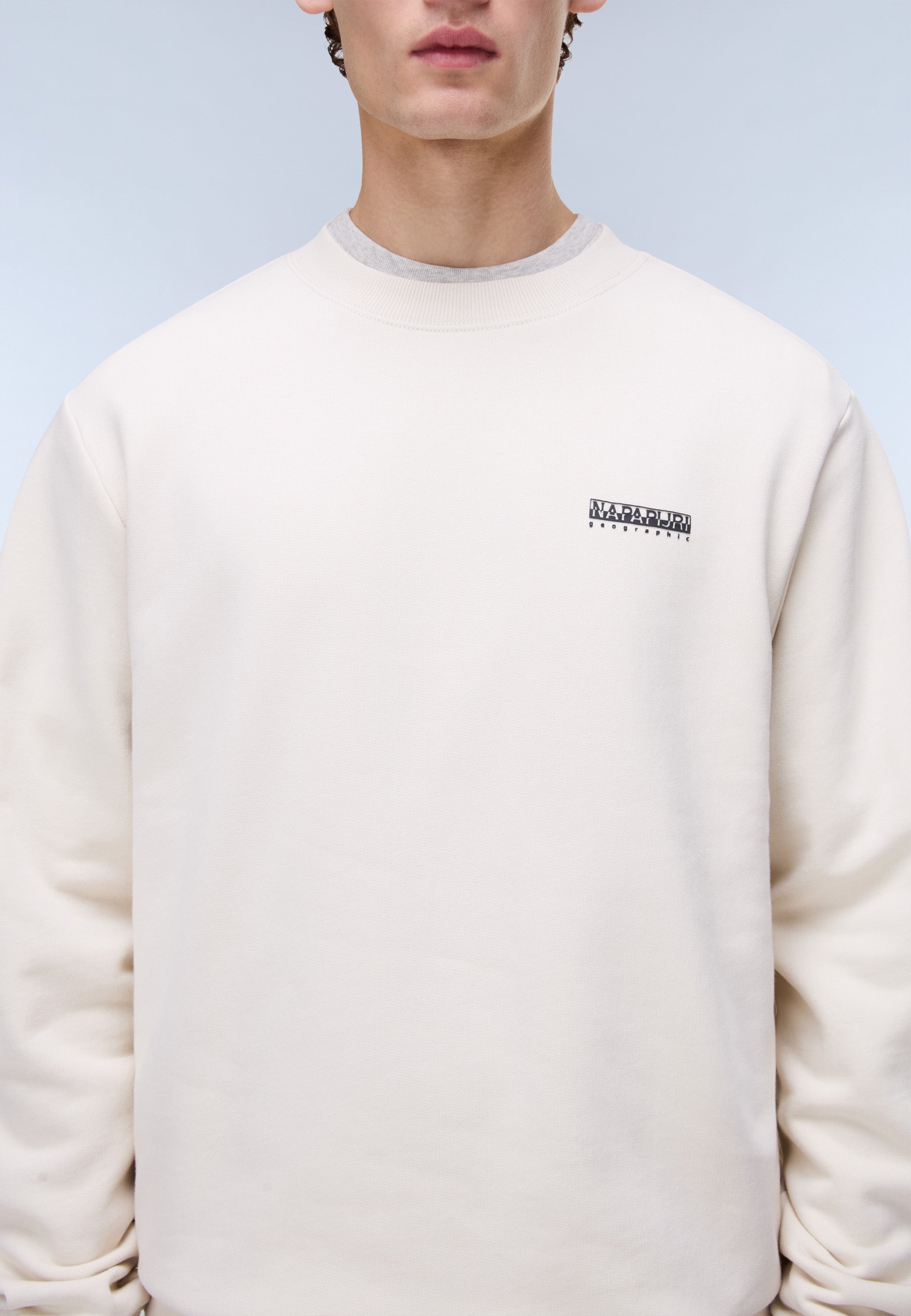 Sweatshirt B-SMALL BOX C in Beige Dimity Sweatshirts Napapijri