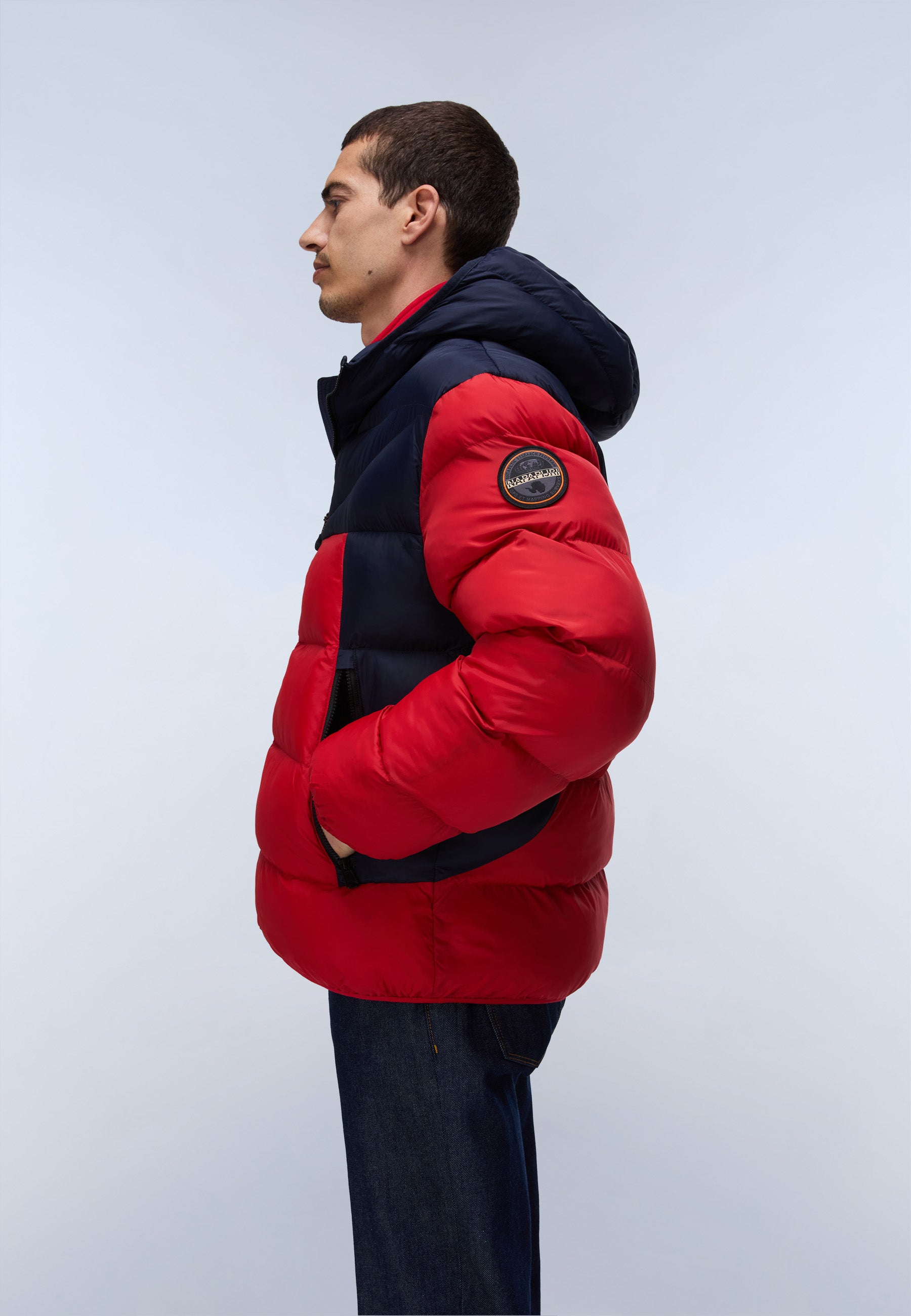 Steppjacke A-MOLVENO HOOD in Haute Red R1F Jacken Napapijri