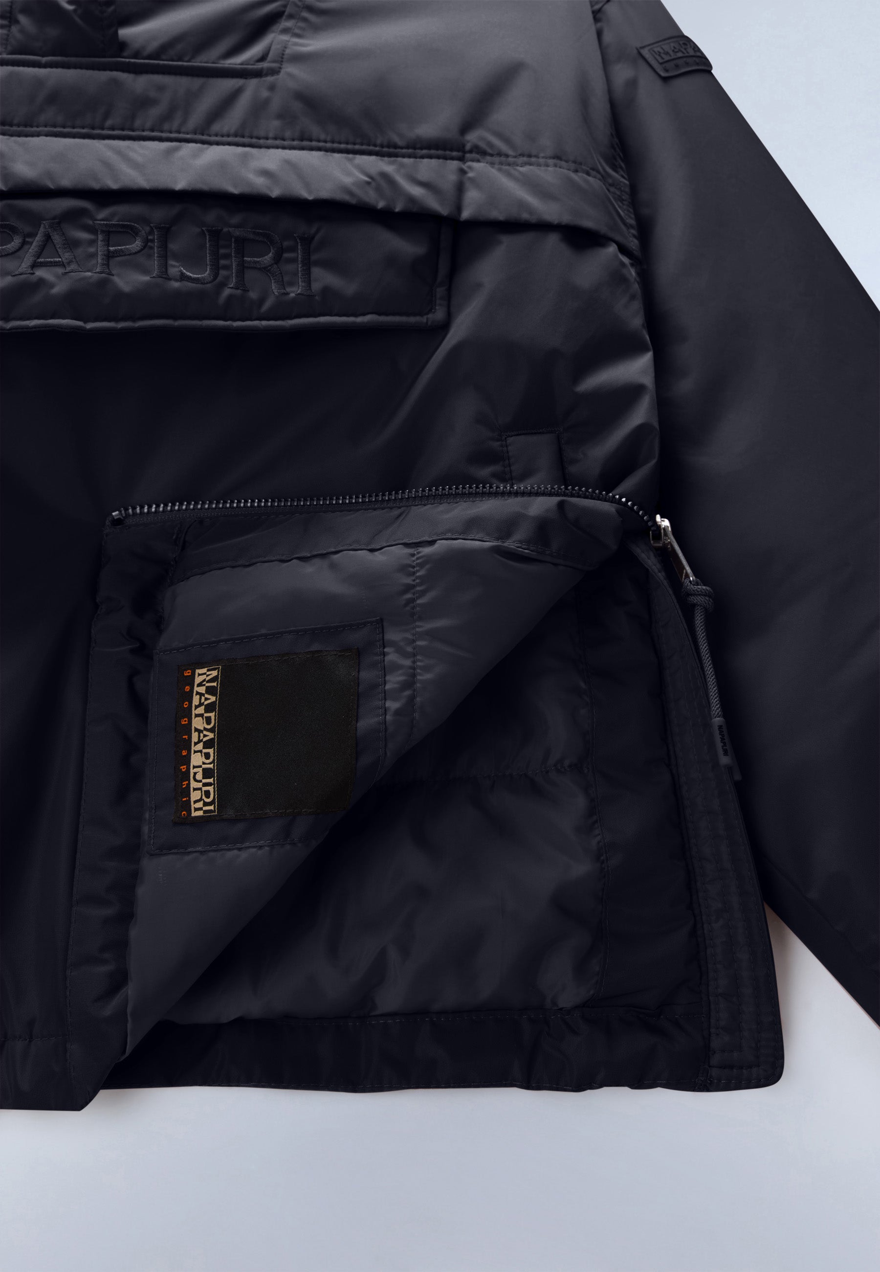 Anorakjacke RAINFOREST OPTIQUE W in Black Antracite Jacken Napapijri