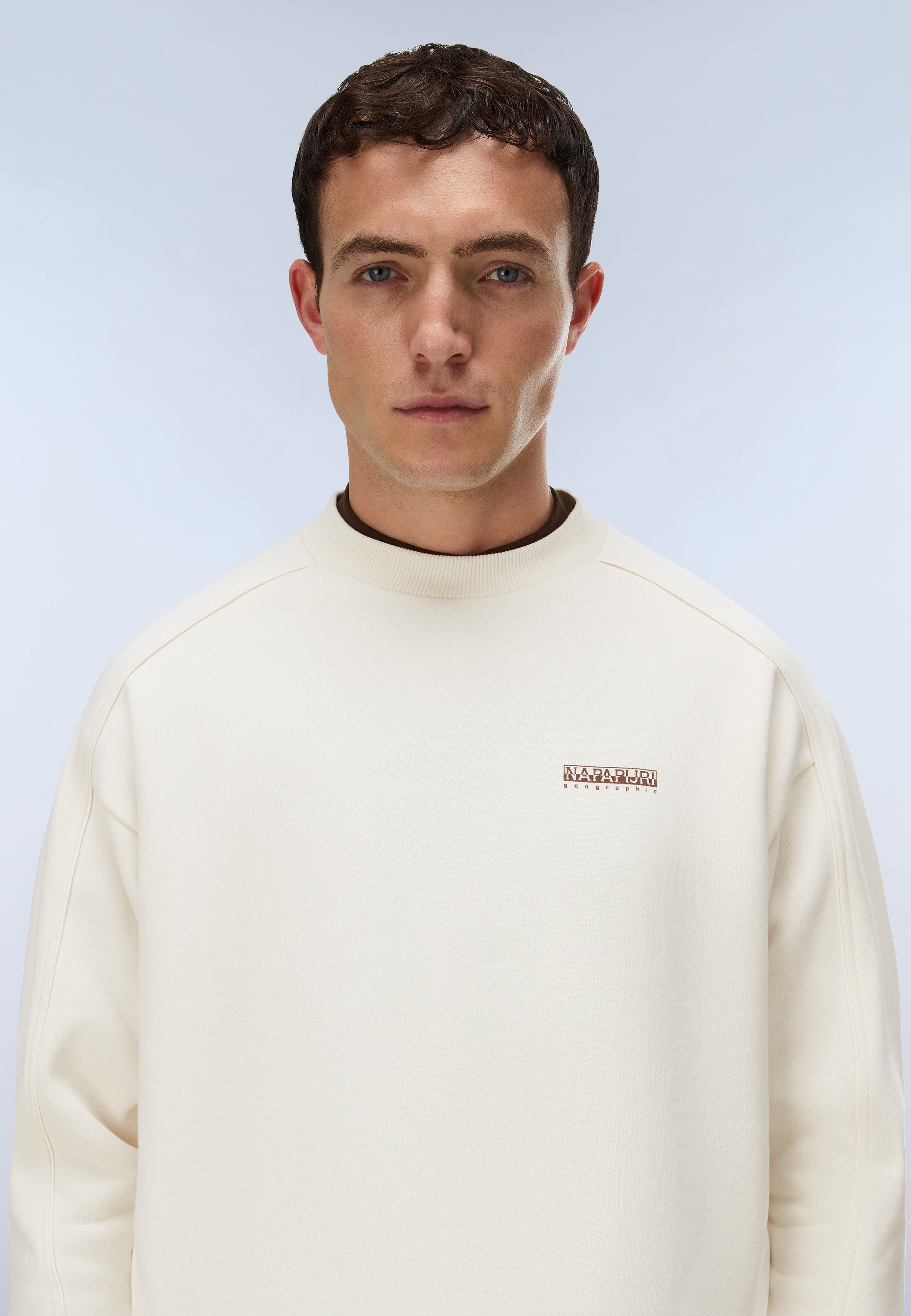 Sweatshirt B-TEZA C in White Whisper Sweatshirts Napapijri