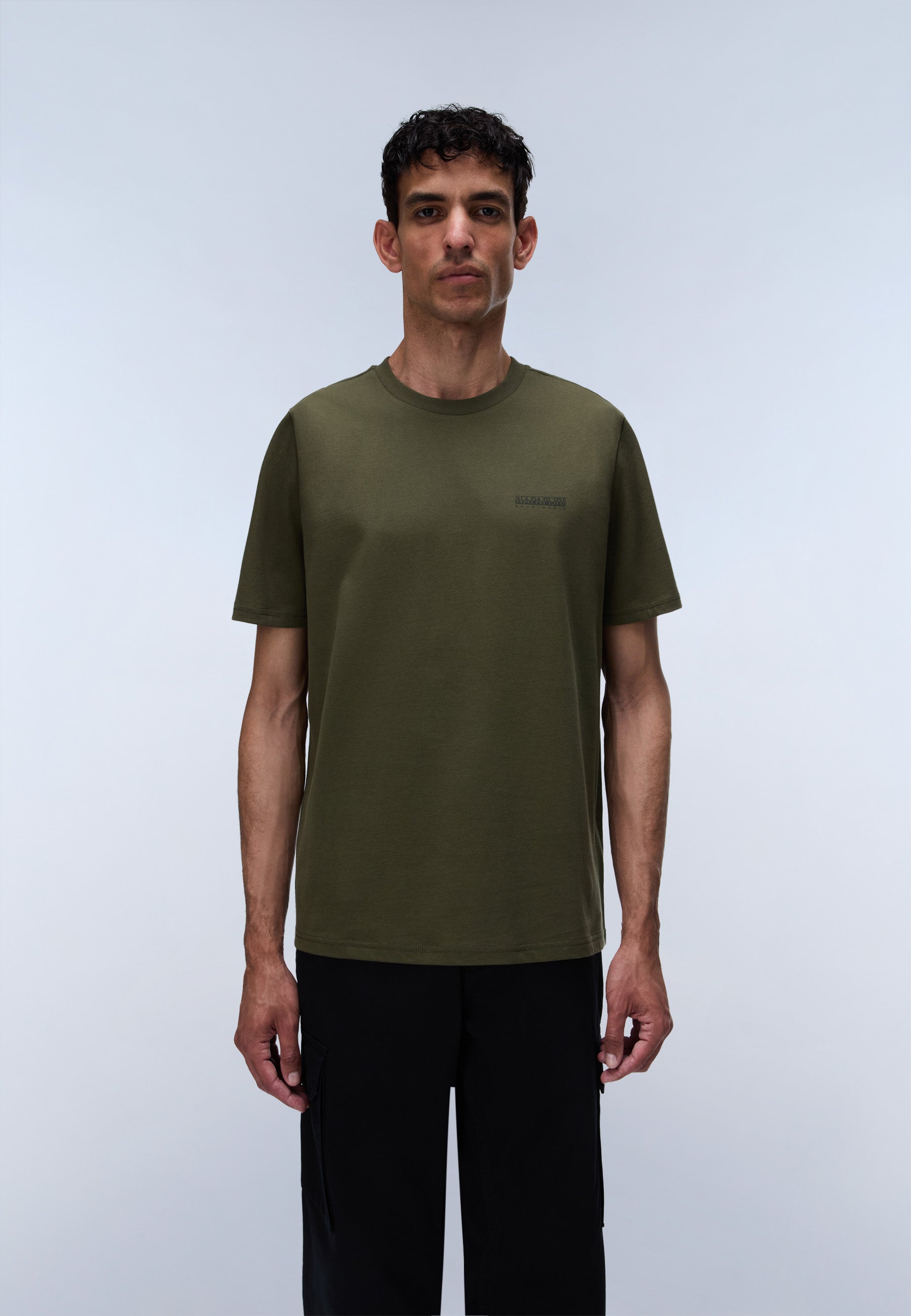 T-Shirt S-YOURTE SS in Olive Night G1F T-Shirts Napapijri