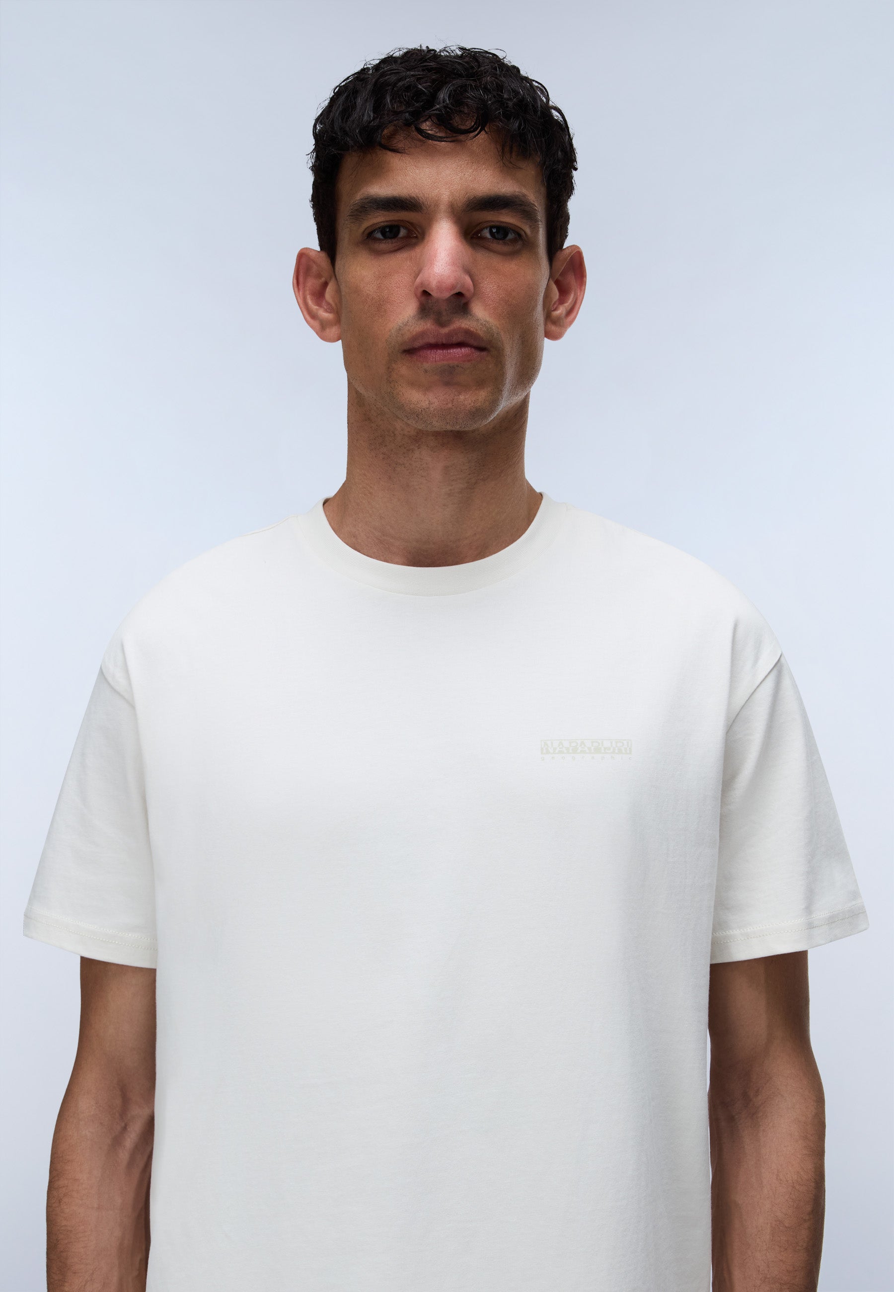 T-Shirt S-YOURTE SS in White Whisper T-Shirts Napapijri