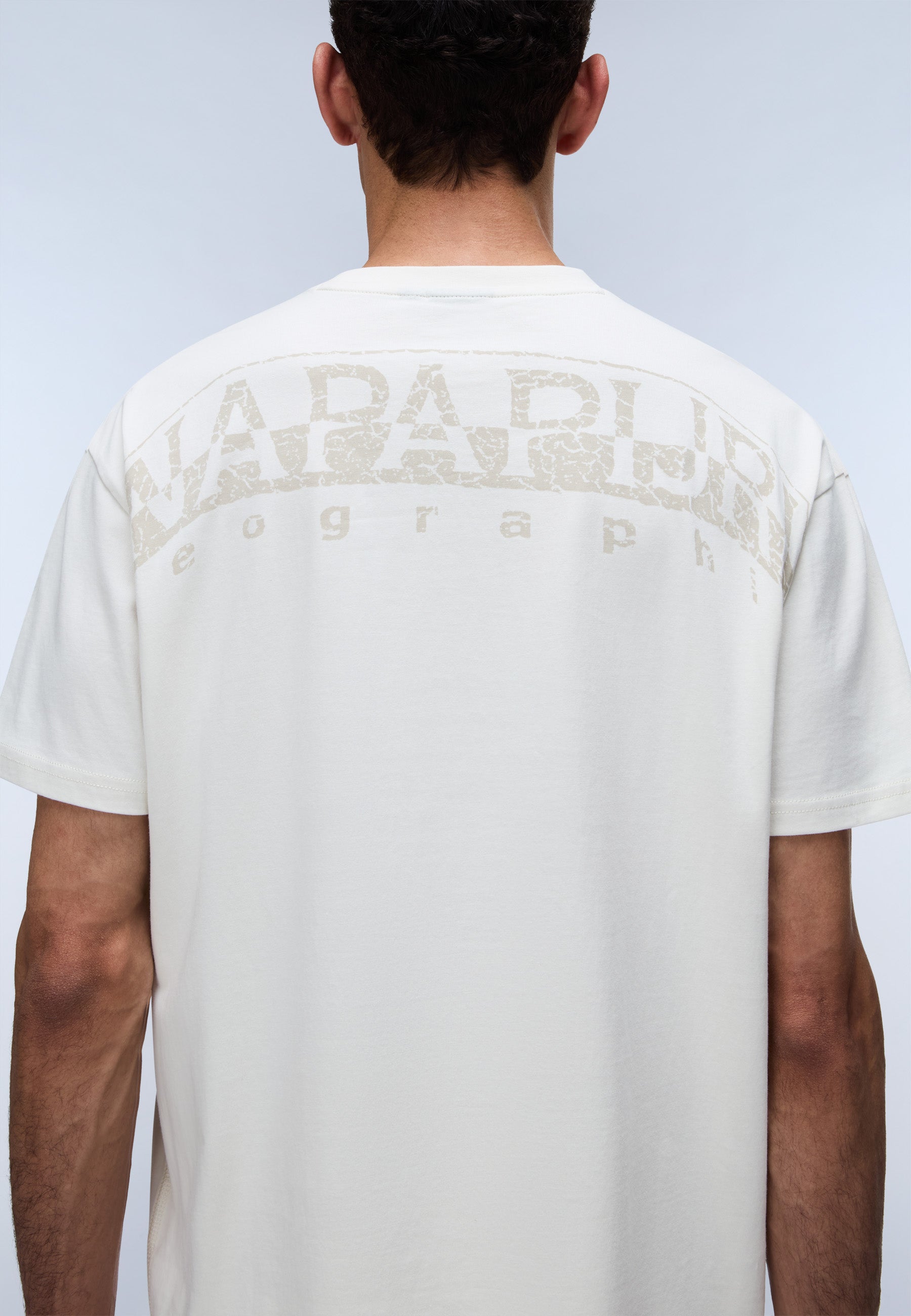 T-Shirt S-YOURTE SS in White Whisper T-Shirts Napapijri
