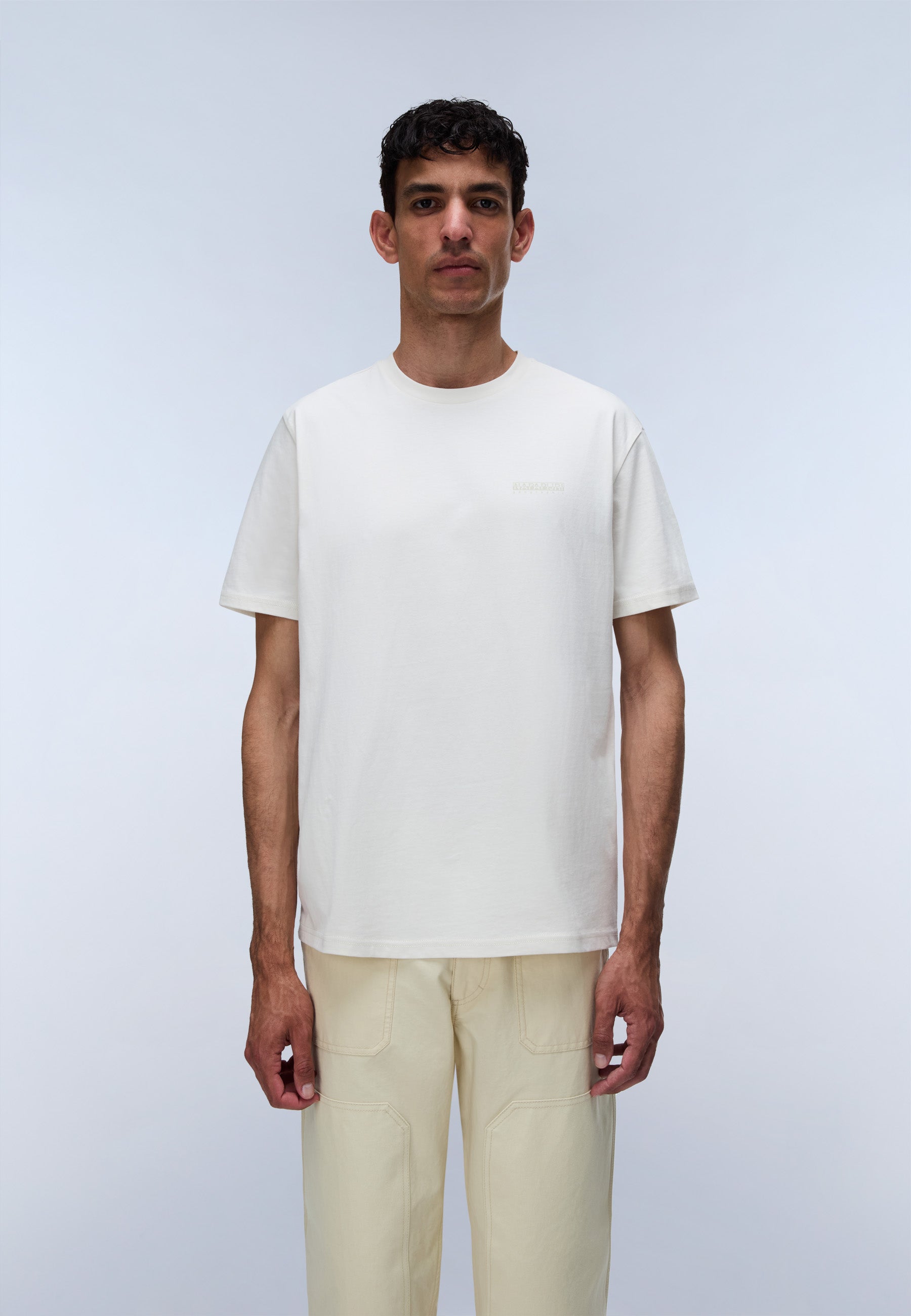 T-Shirt S-YOURTE SS in White Whisper T-Shirts Napapijri