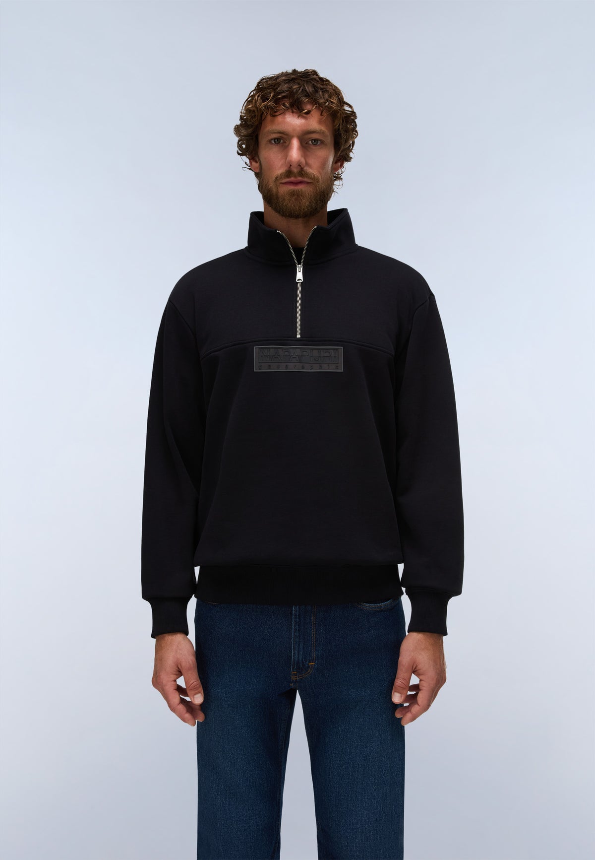 Sweatshirt B-BOX LOGO HZ WI in Black Beauty Sweatshirts Napapijri