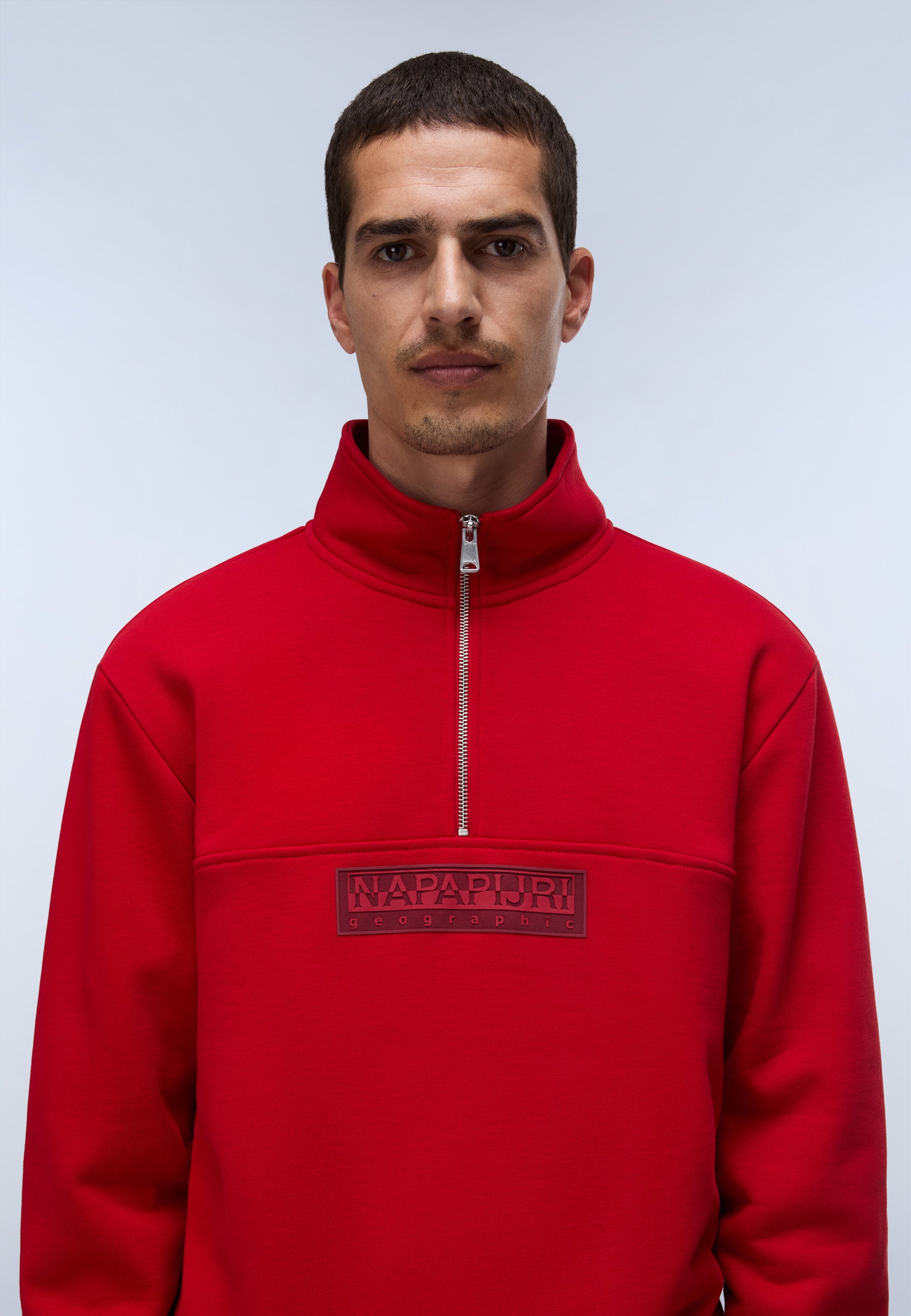 Sweatshirt B-BOX LOGO HZ WI in Haute Red R1F Sweatshirts Napapijri