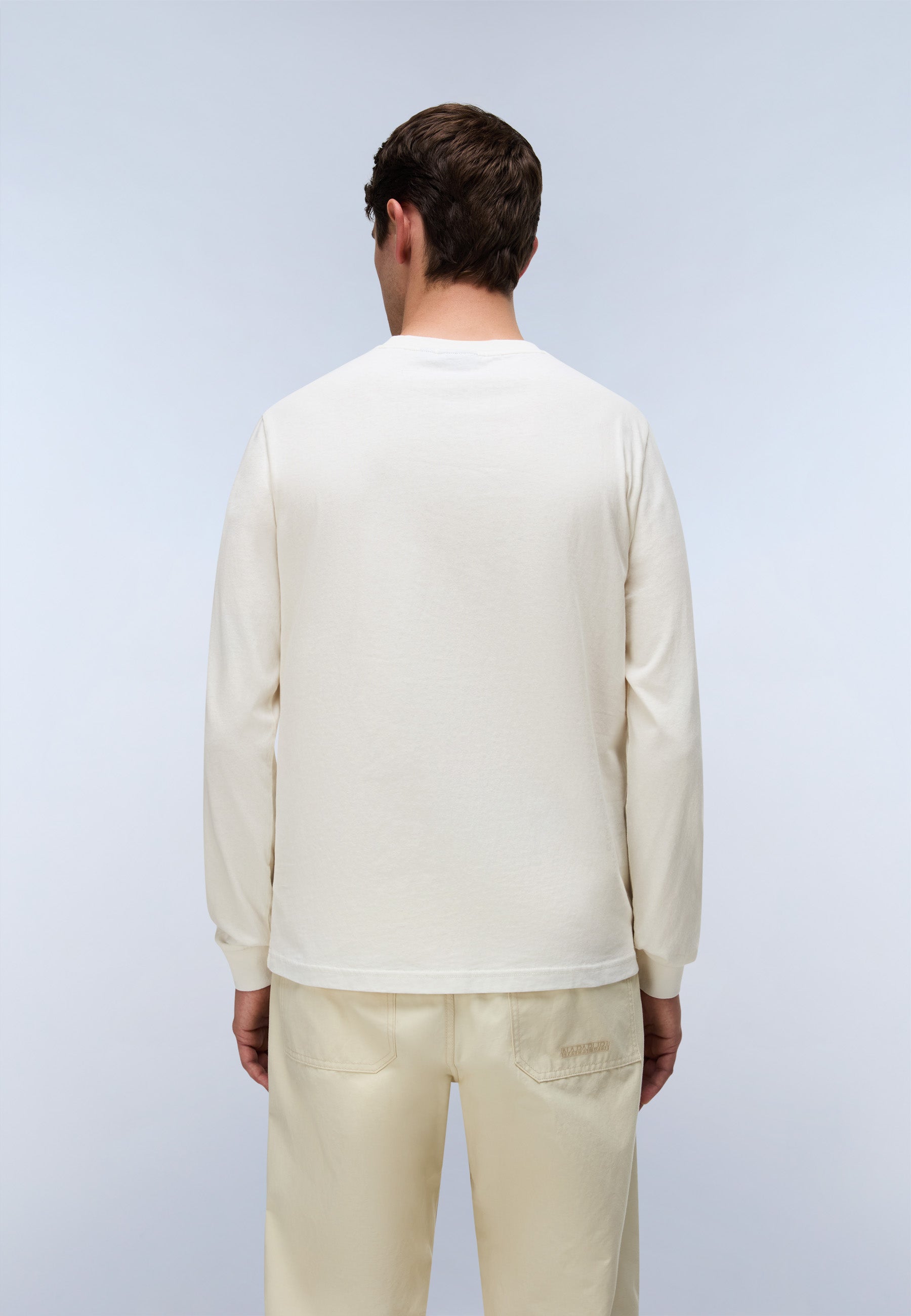 Langarmshirt S-TEE LS in White Whisper T-Shirts Napapijri