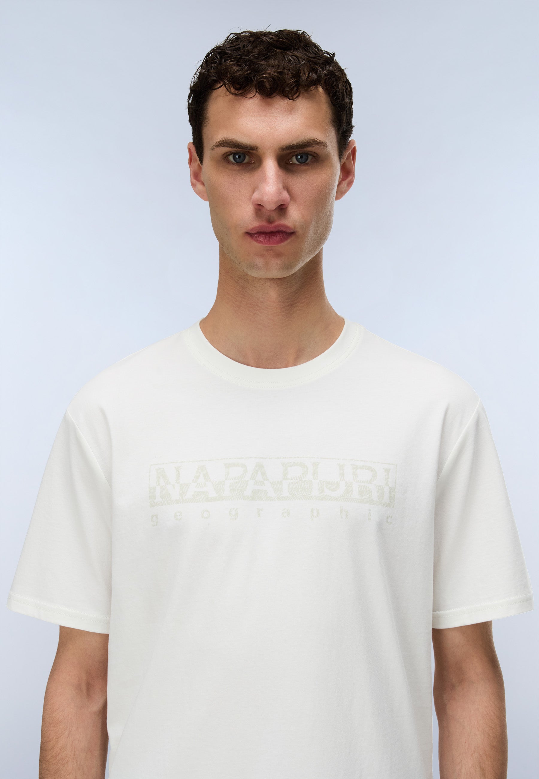 T-Shirt S-BOLLO SS 3 in White Heron T-Shirts Napapijri