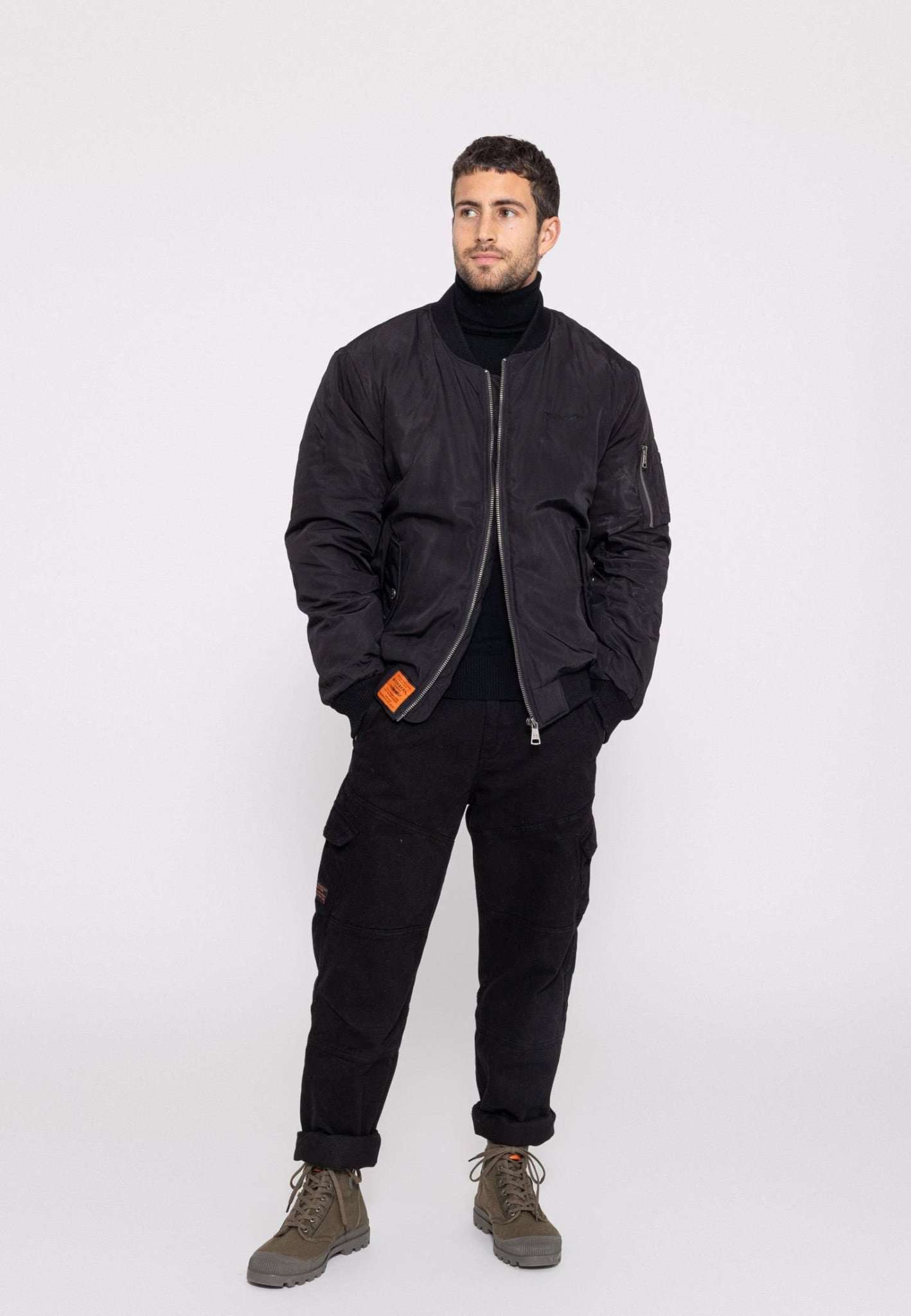 Original M Bomberjacke in Black Jacken Bombers Original