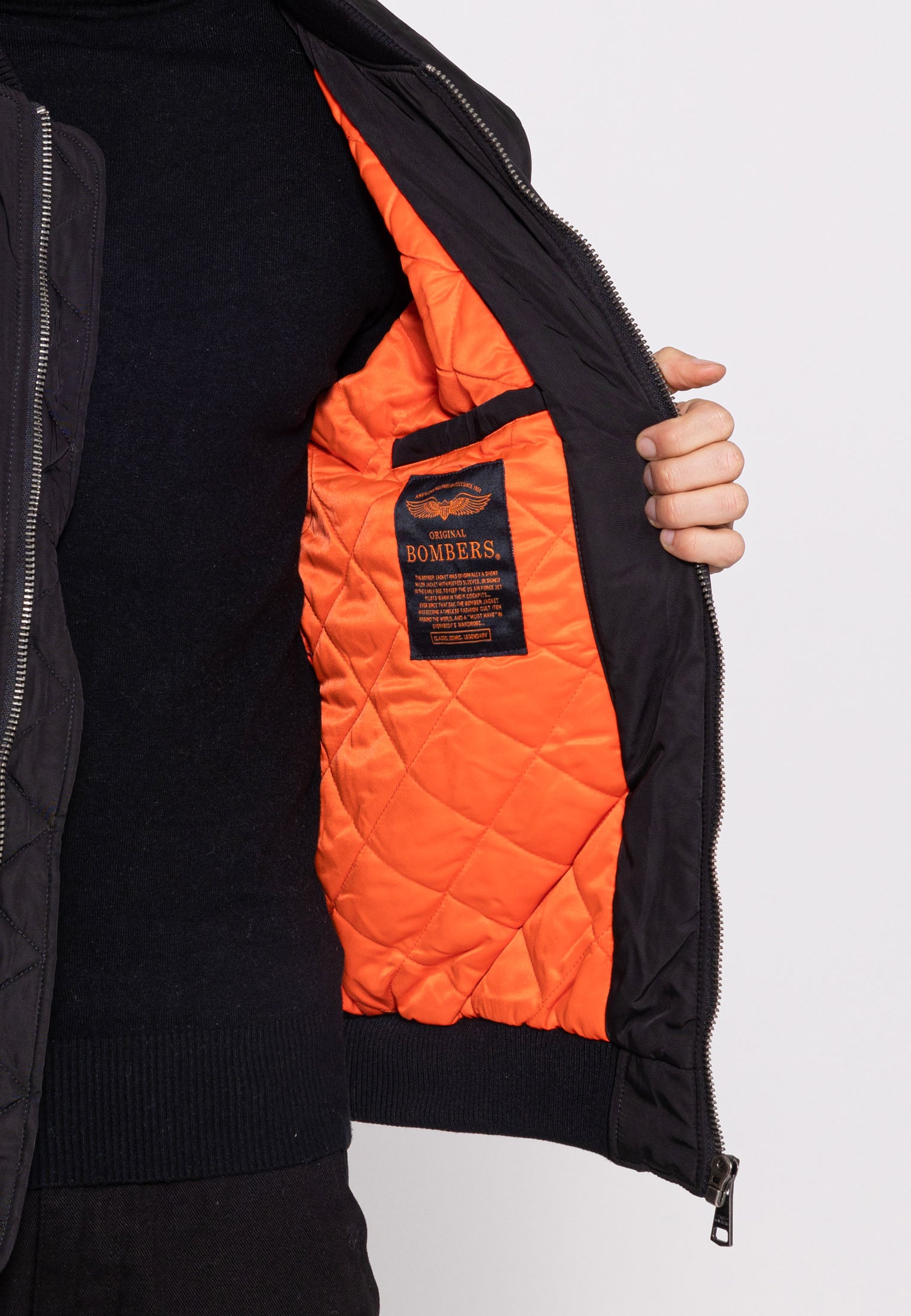 Original M Bomberjacke in Black Jacken Bombers Original