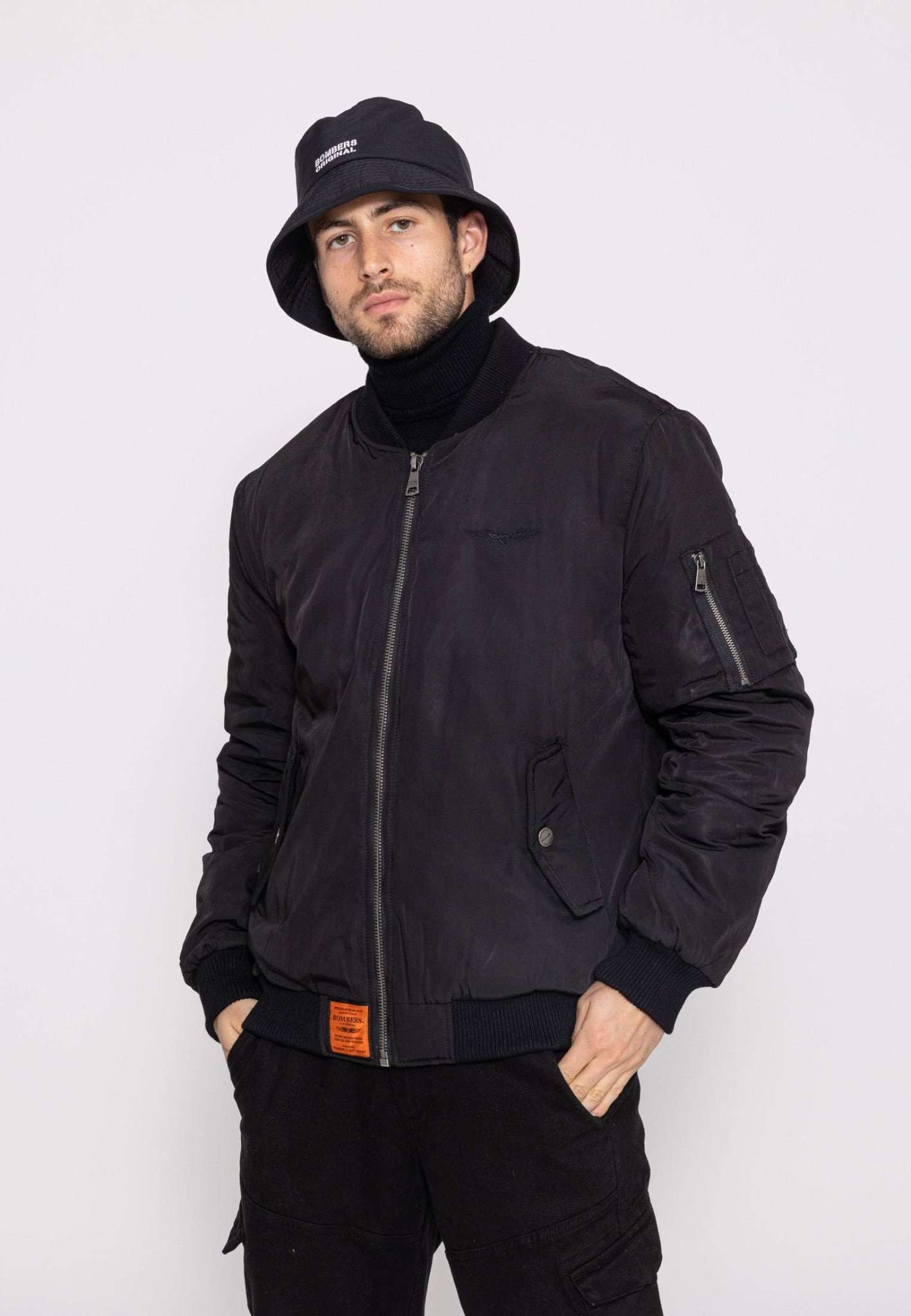 Original M Bomberjacke in Black Jacken Bombers Original   