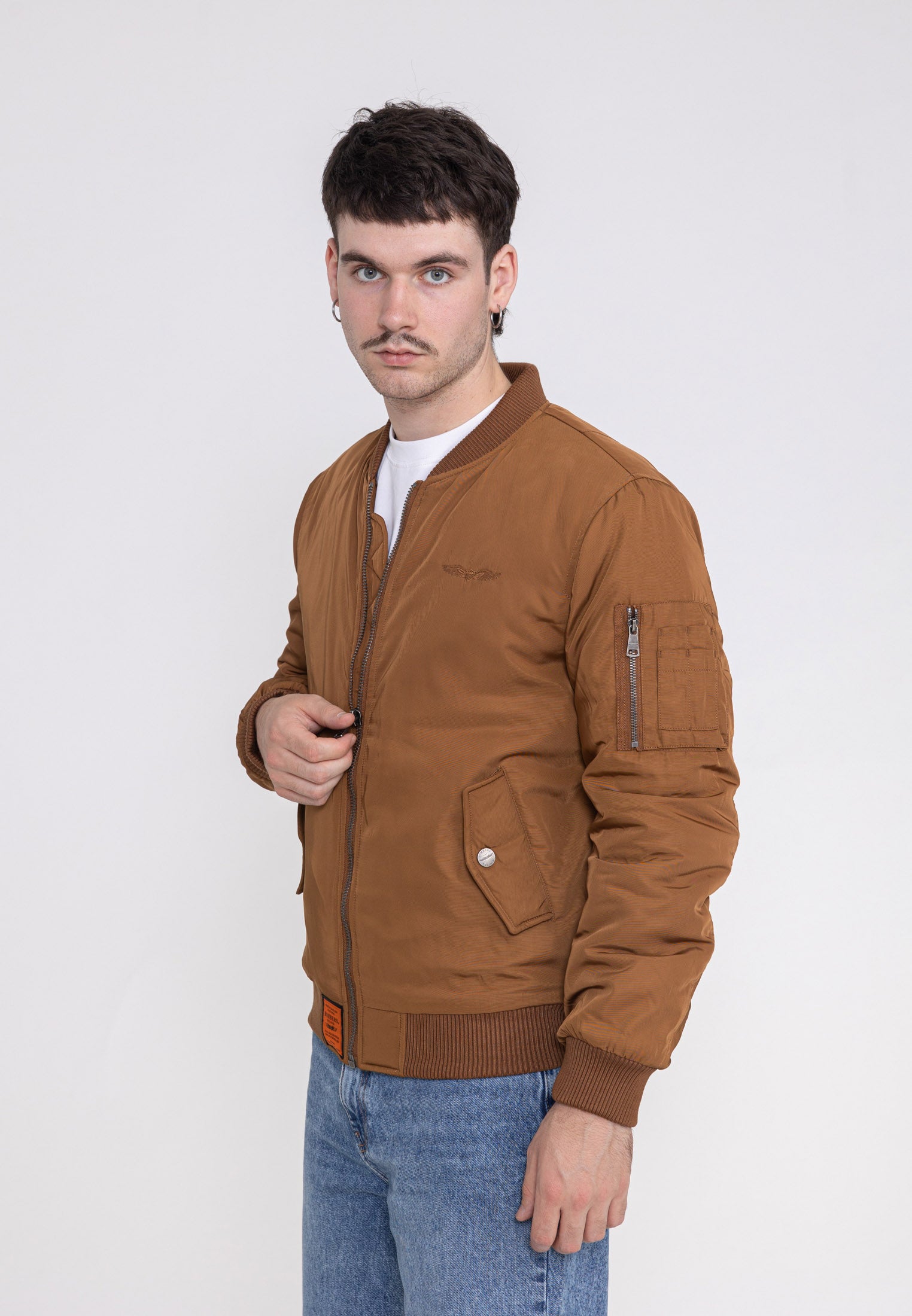 Original M Bomberjacke in Camel Jacken Bombers Original   