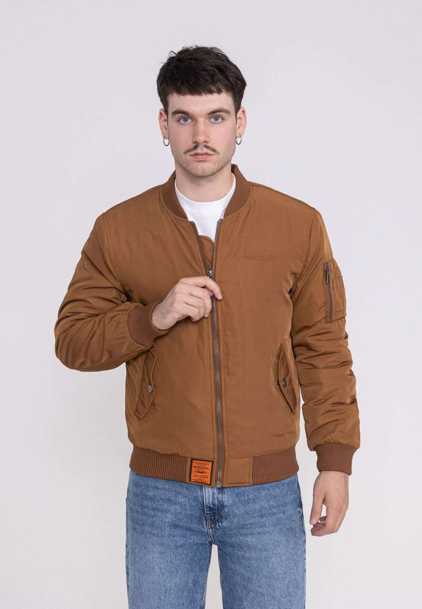 Original M Bomberjacke in Camel Jacken Bombers Original   