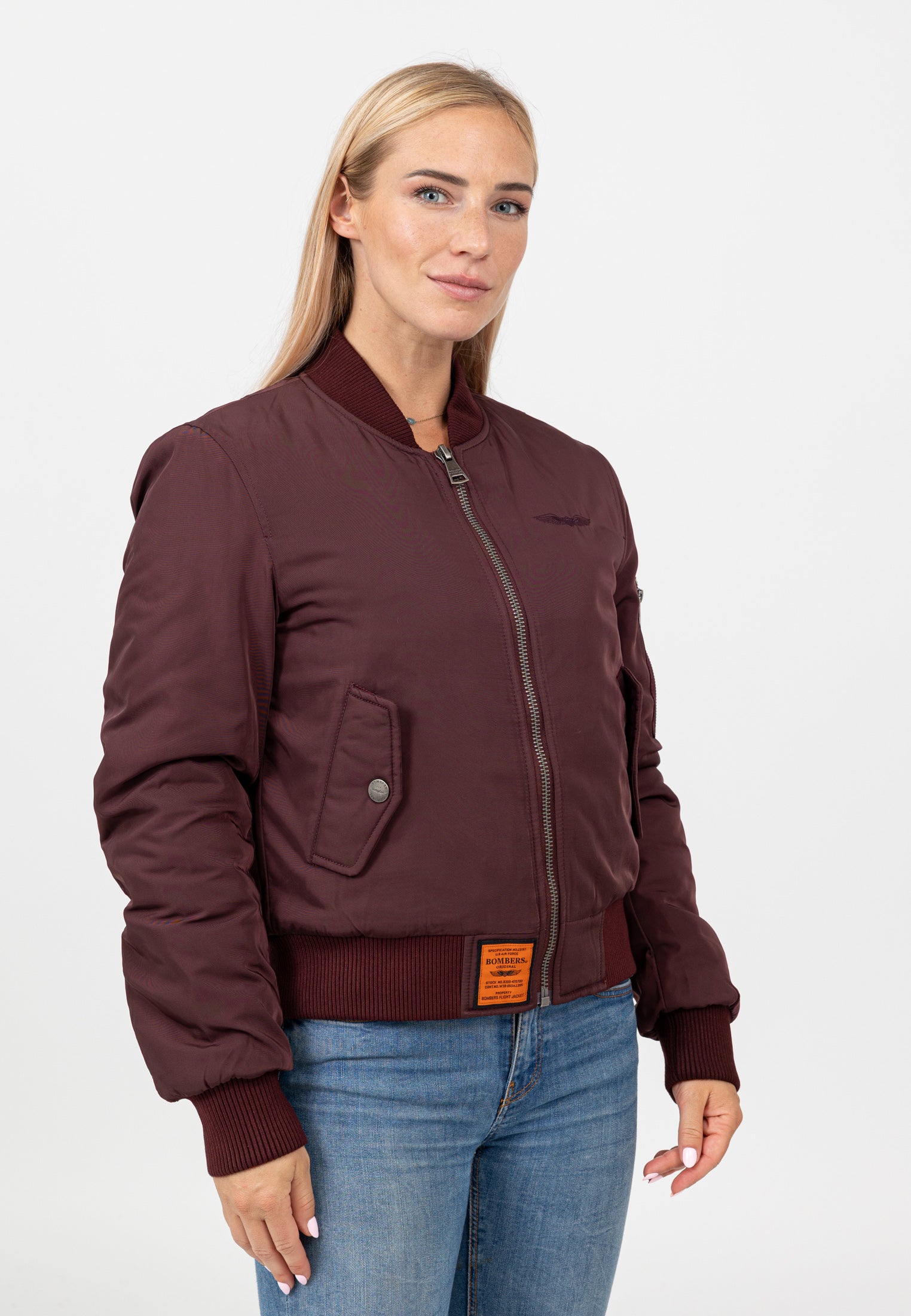 Original-W in Burgundy Jacken Bombers Original