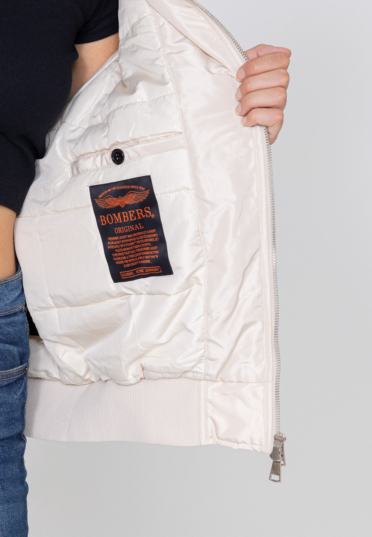 Princess W Bomberjacke in Cream Jacken Bombers Original