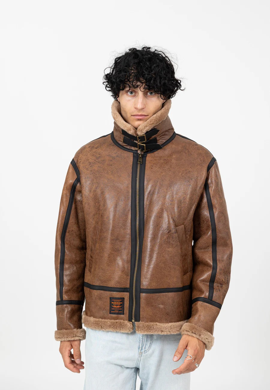 RB3-M Lederjacke in Brown