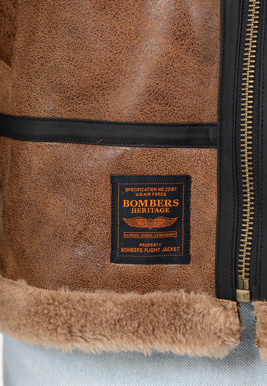 RB3-M Lederjacke in Brown