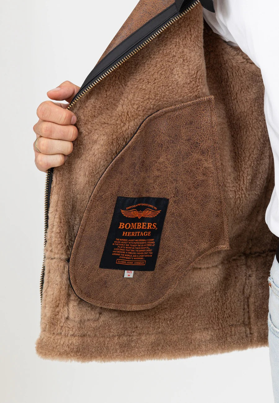 RB3-M Lederjacke in Brown