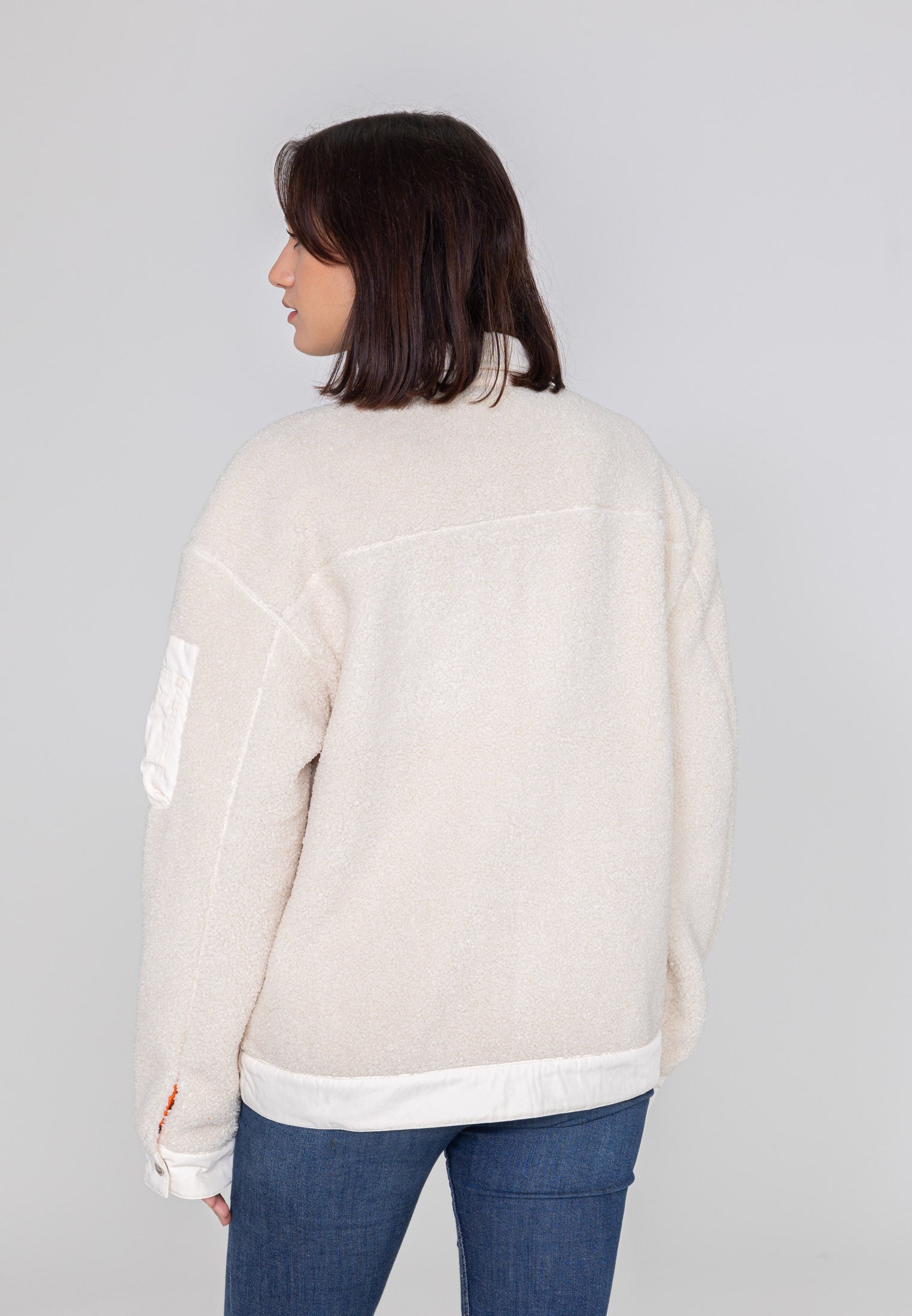 Saratoga U Sherpajacke in Cream Jacken Bombers Original