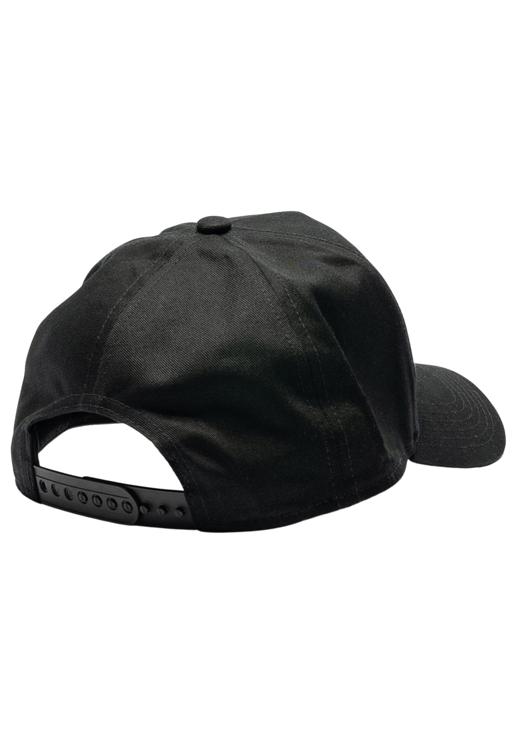 Floral Embroidery Trucker Cap in Black Caps SikSilk   