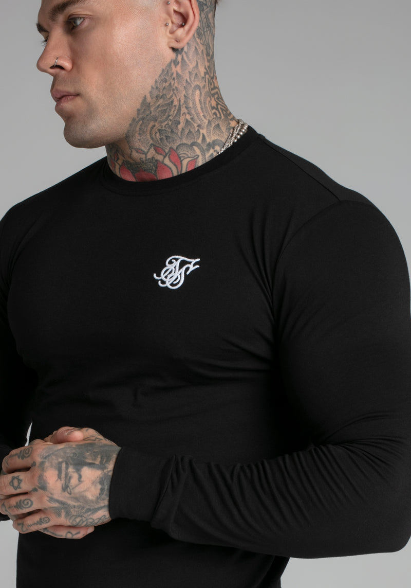 Essential Sweatshirt in Black Sweatshirts SikSilk