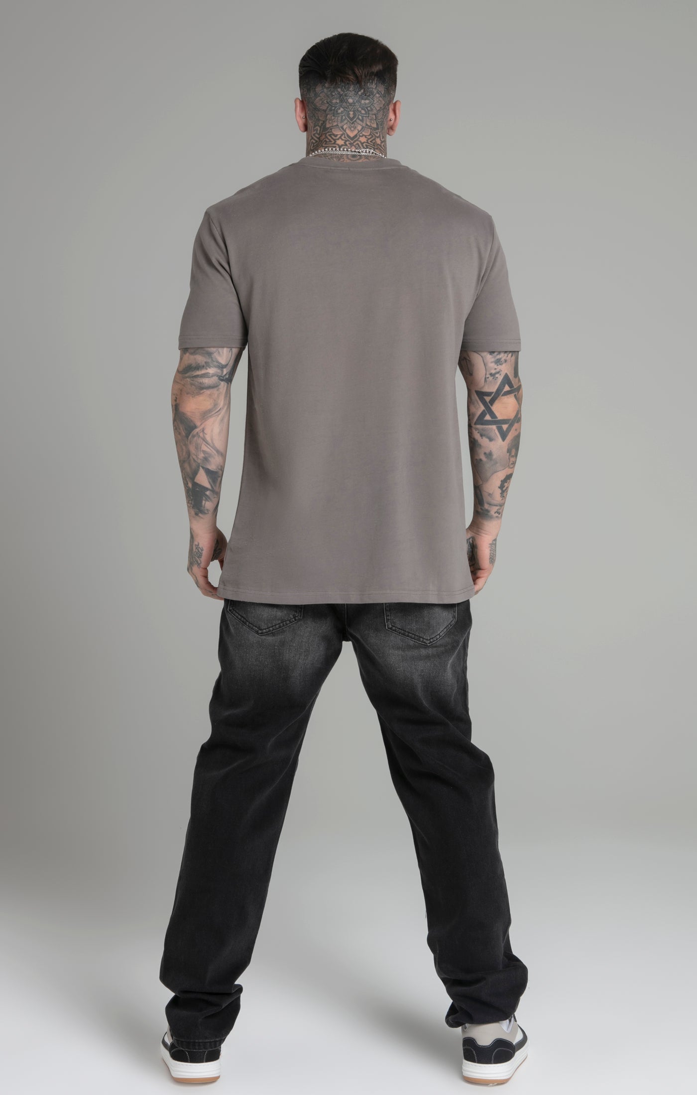 Relaxed Fit T-Shirt in Brown T-Shirts SikSilk   