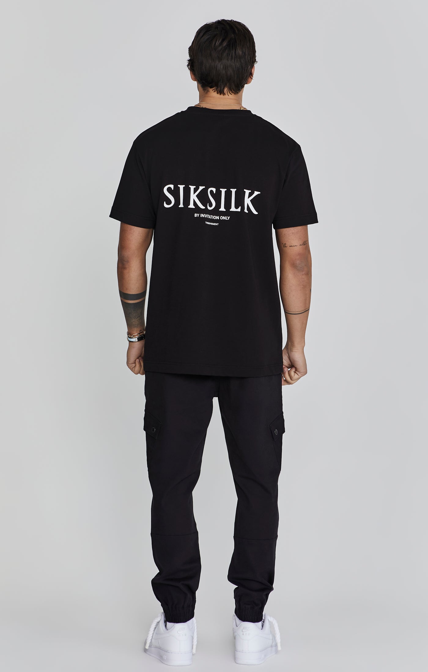 Cargo Pants in Black Hosen SikSilk