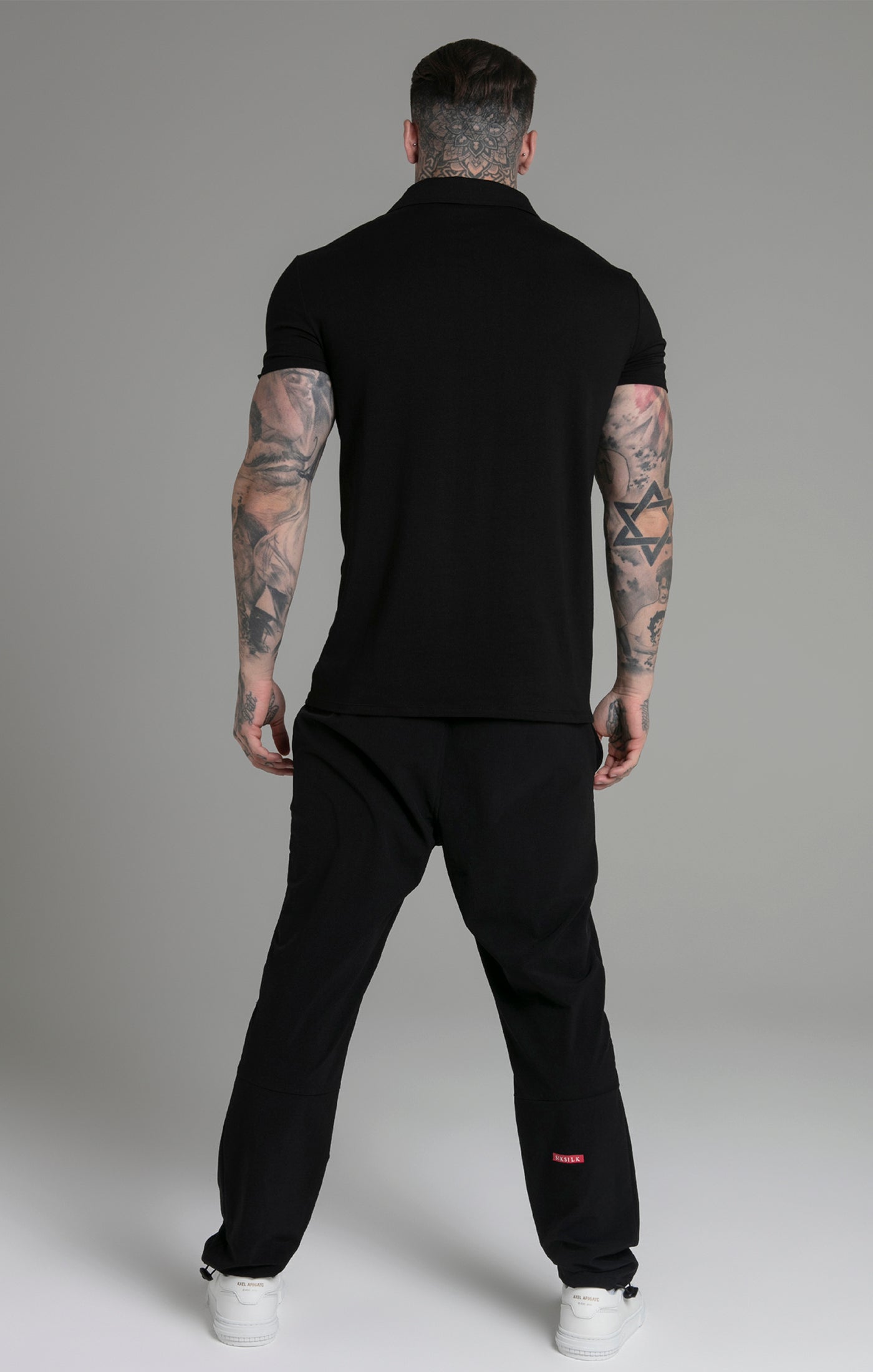 Smart Revere Polo in Black Polos SikSilk   