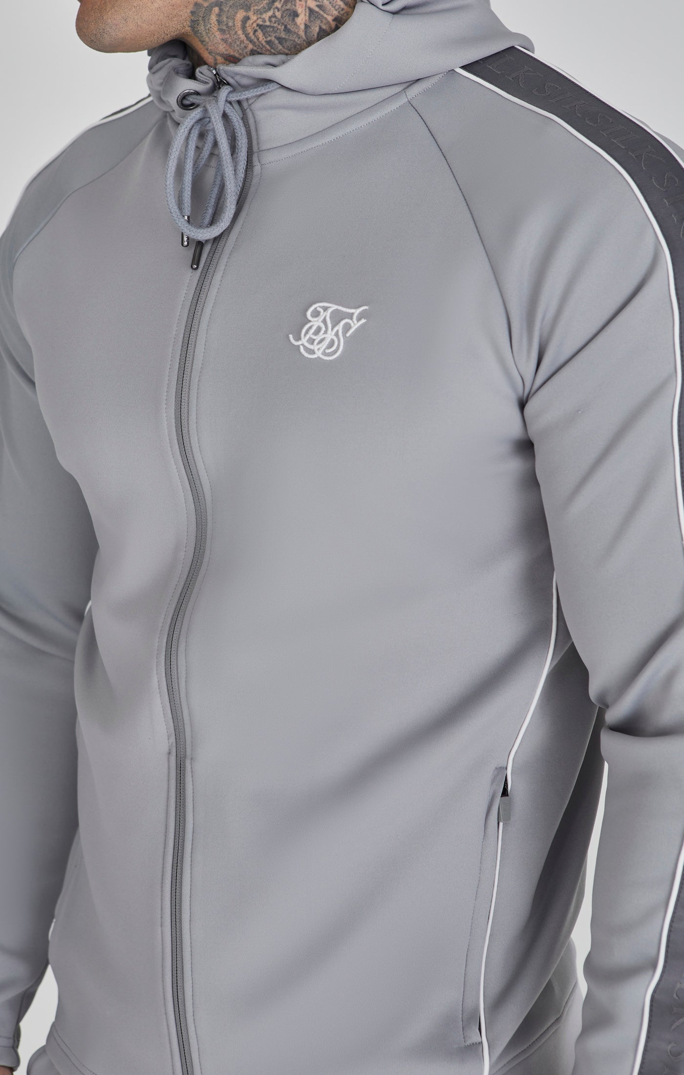 Hoodie and Joggers Set in Grey Sets SikSilk
