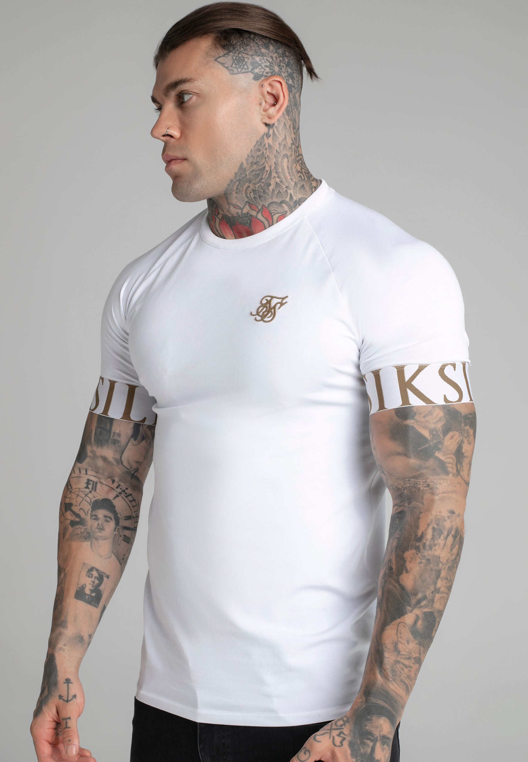 Tech T-Shirt in White T-Shirts SikSilk