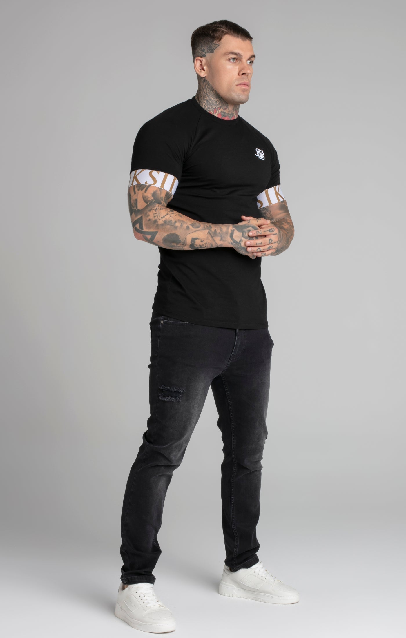 Tech T-Shirt in Black T-Shirts SikSilk