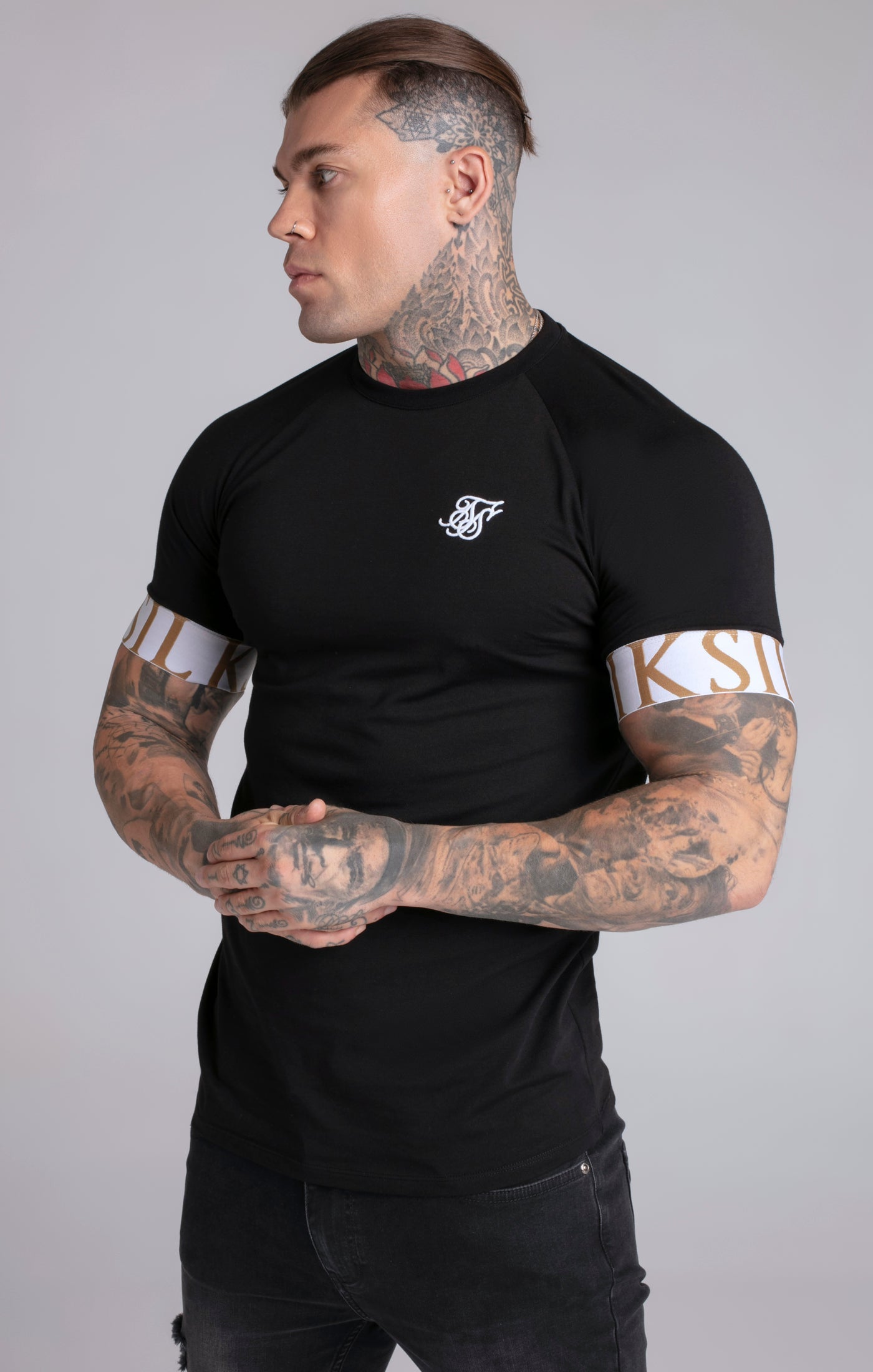 Tech T-Shirt in Black T-Shirts SikSilk   