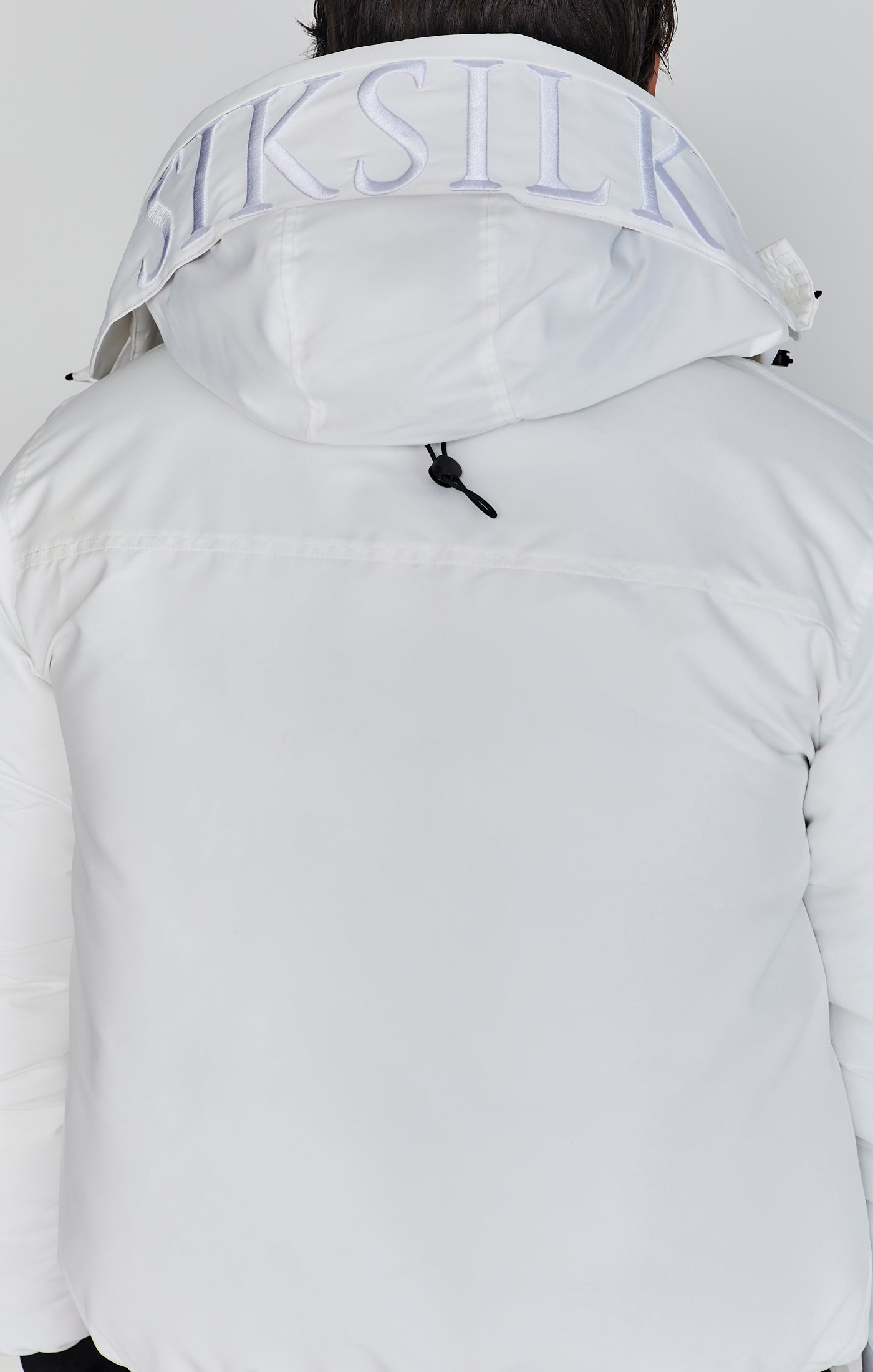 Bomber Jacket in White Jacken SikSilk
