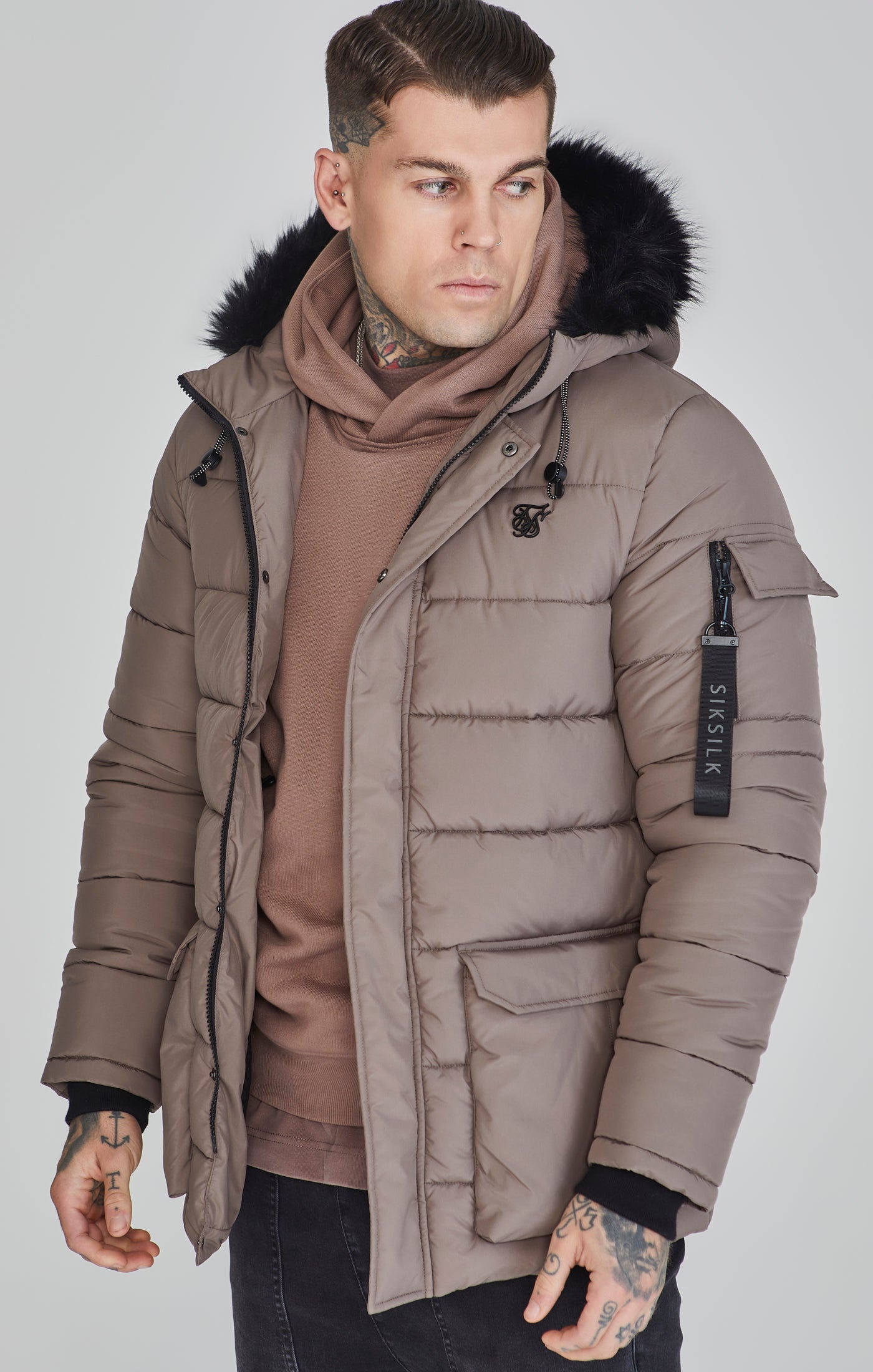 Parka in Beige Jacken SikSilk