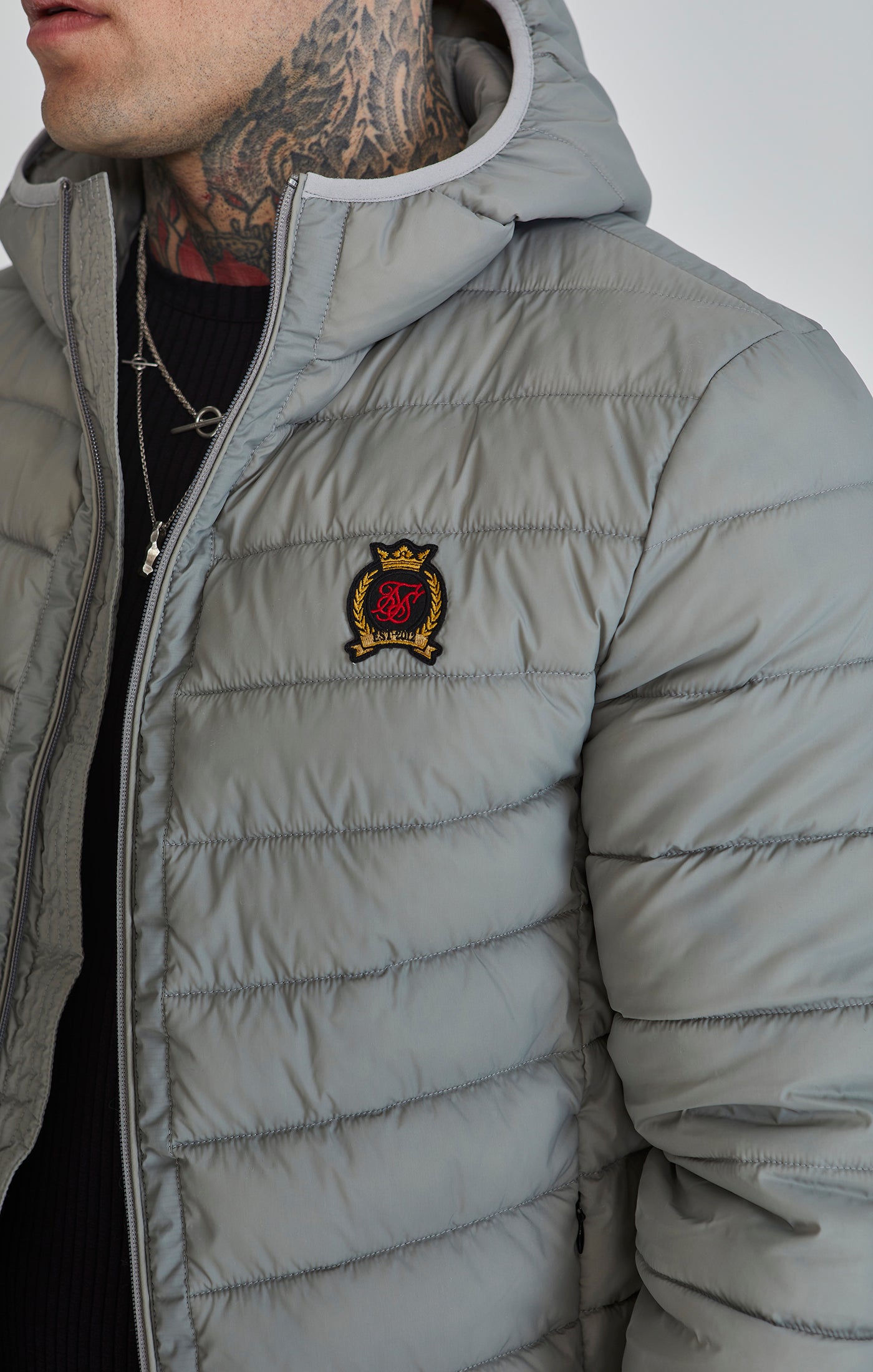 Bubble Jacket in Grey Jacken SikSilk