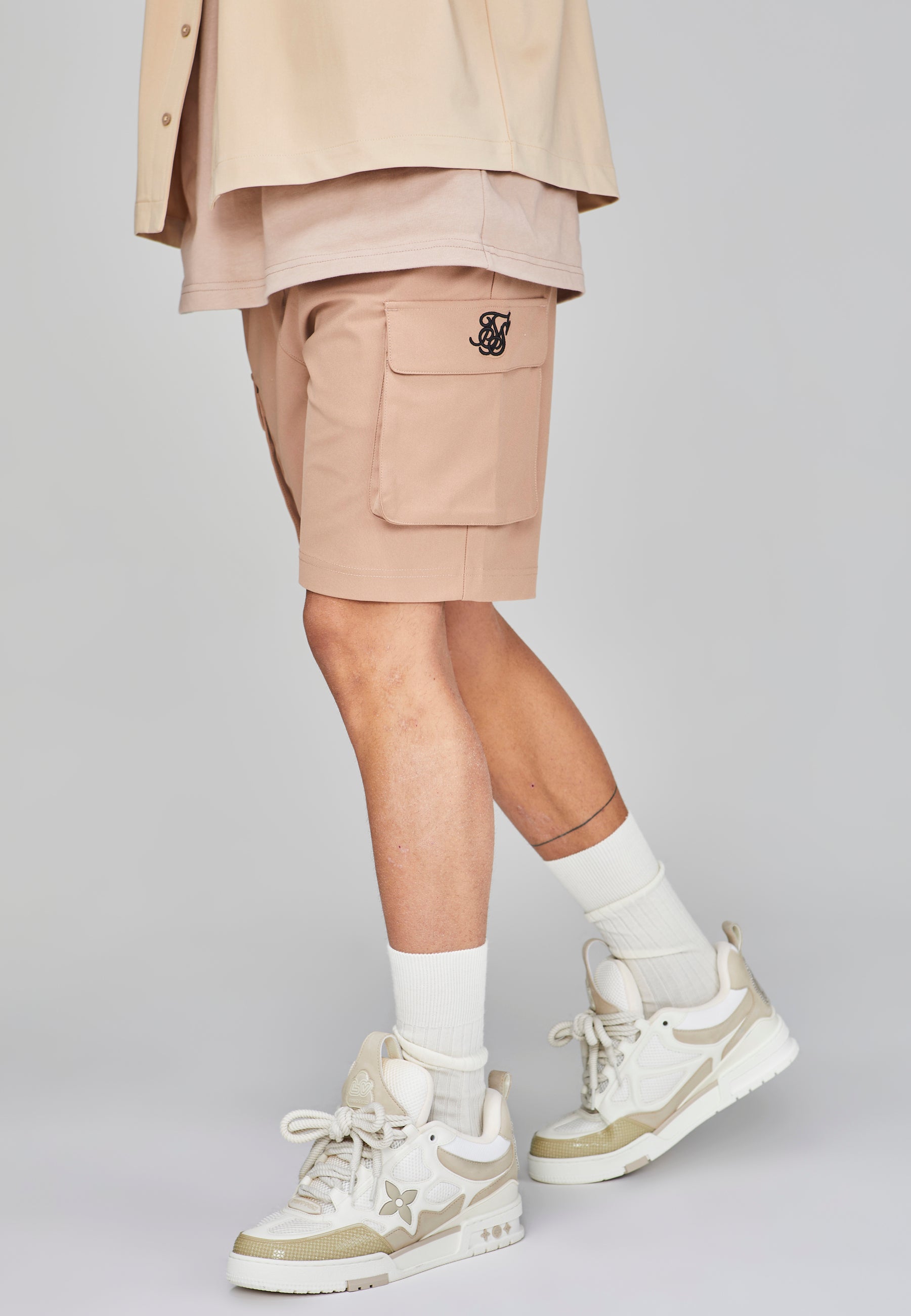 Cargo Shorts in Brown Shorts SikSilk