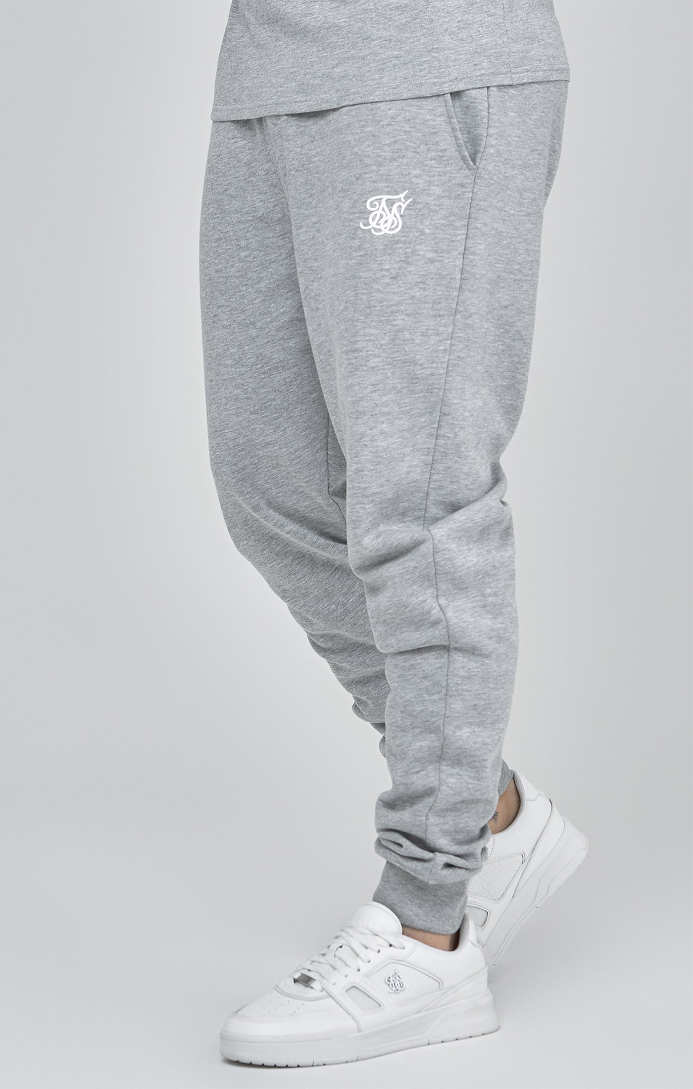Essentials Joggers in Grey Marl Hosen SikSilk