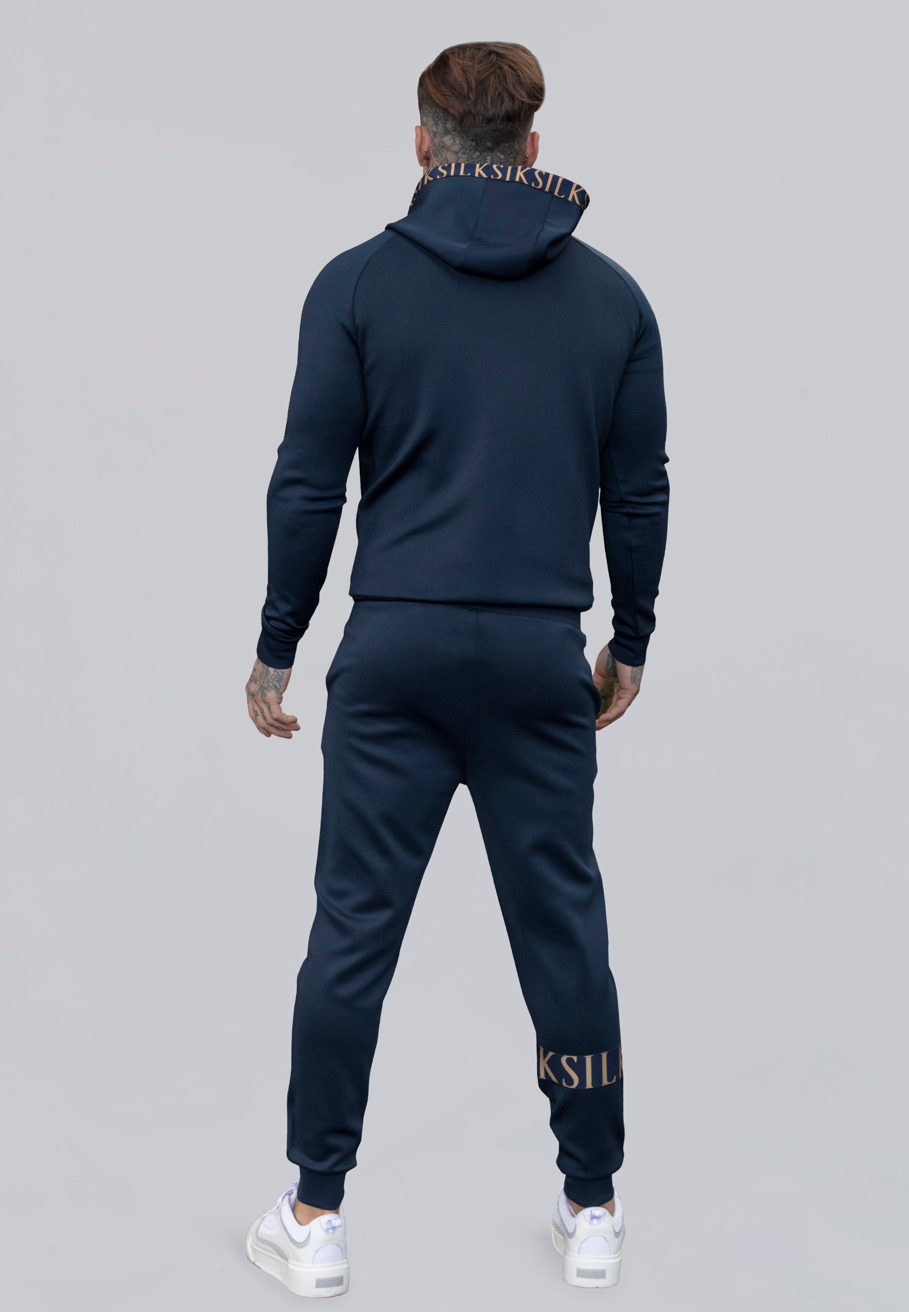 Dynamic Hoodie in Navy Kapuzenpullover SikSilk