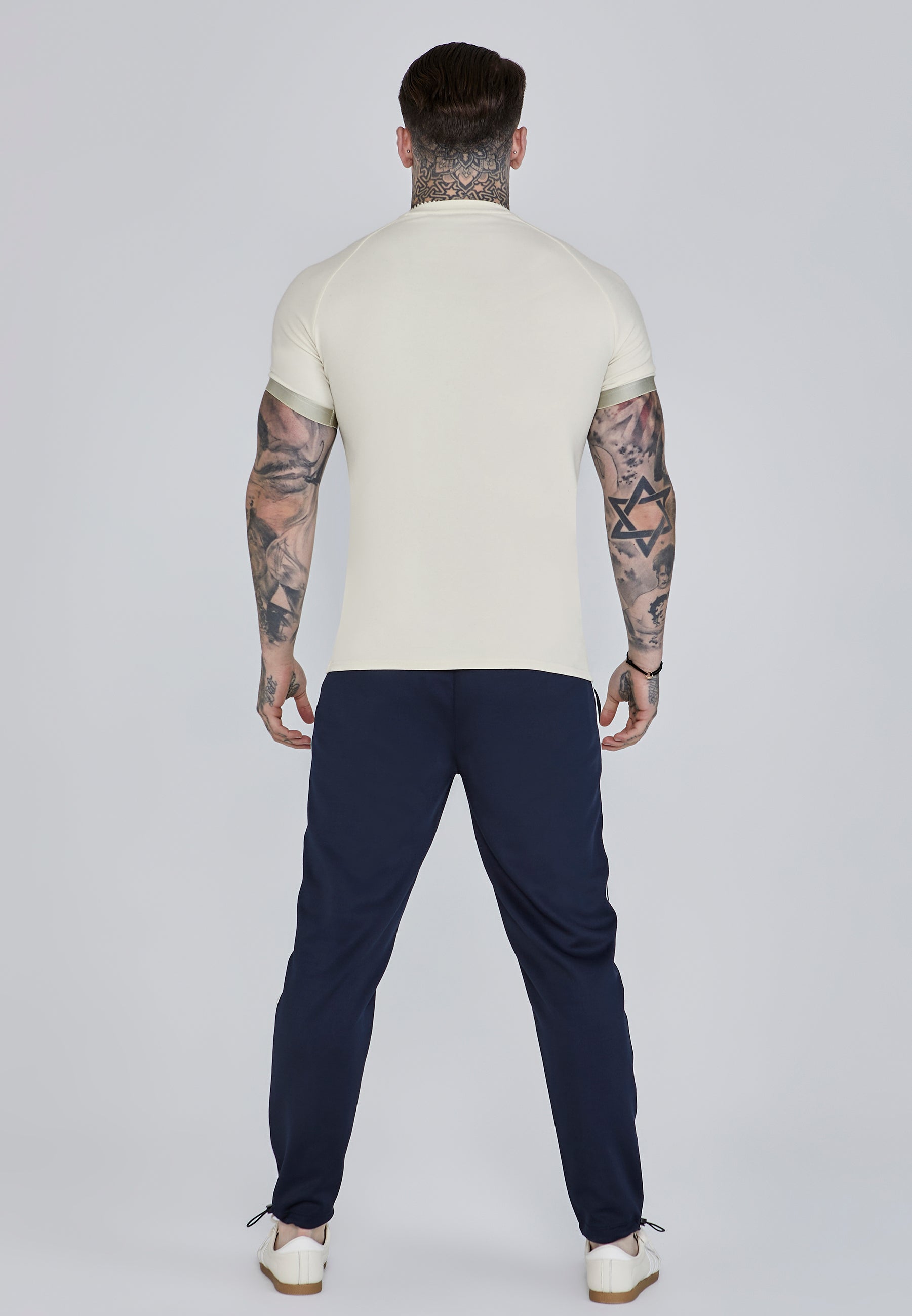 Tech T-Shirt in Ecru T-Shirts SikSilk