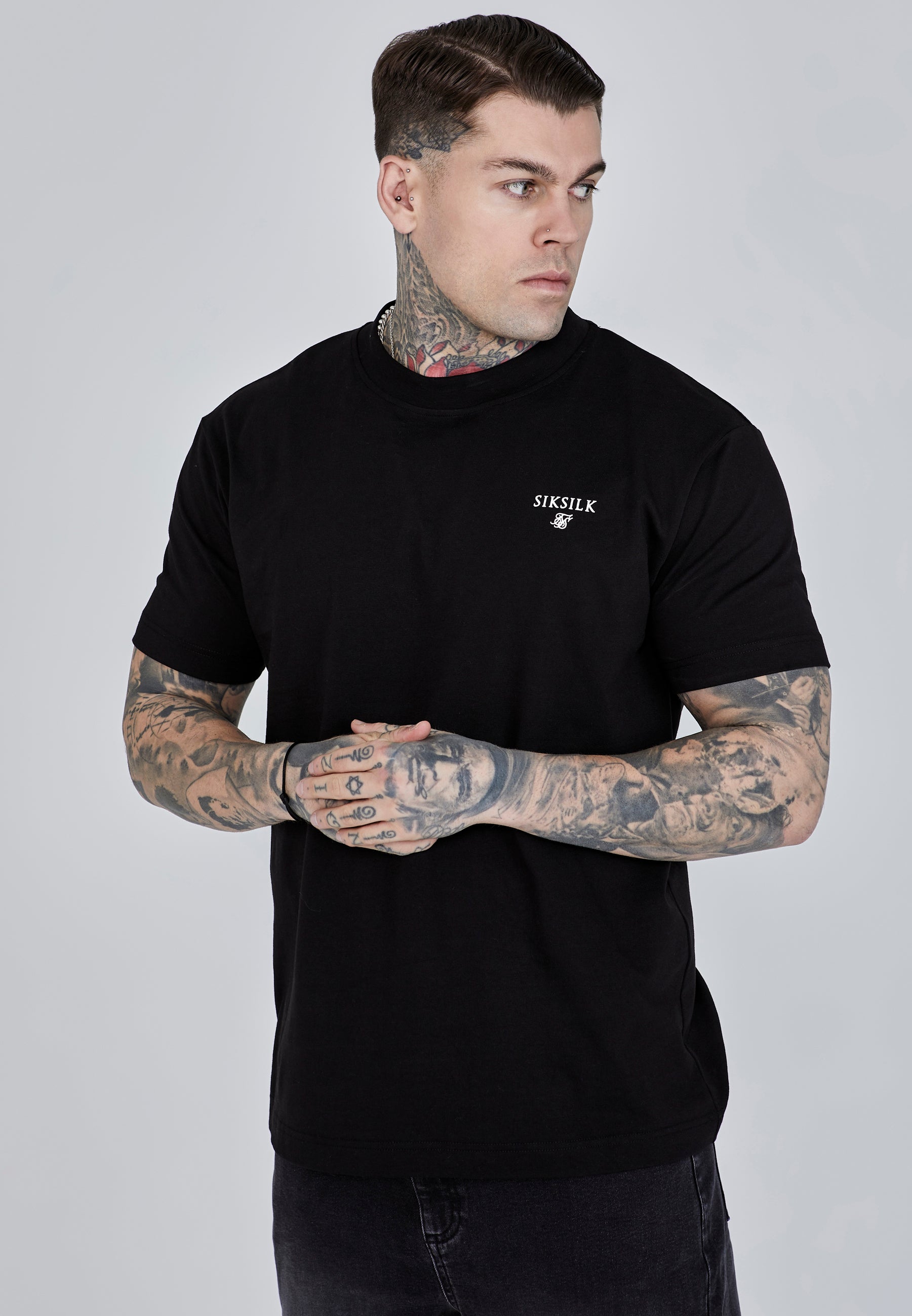 Graphic T-Shirt in Black T-Shirts SikSilk