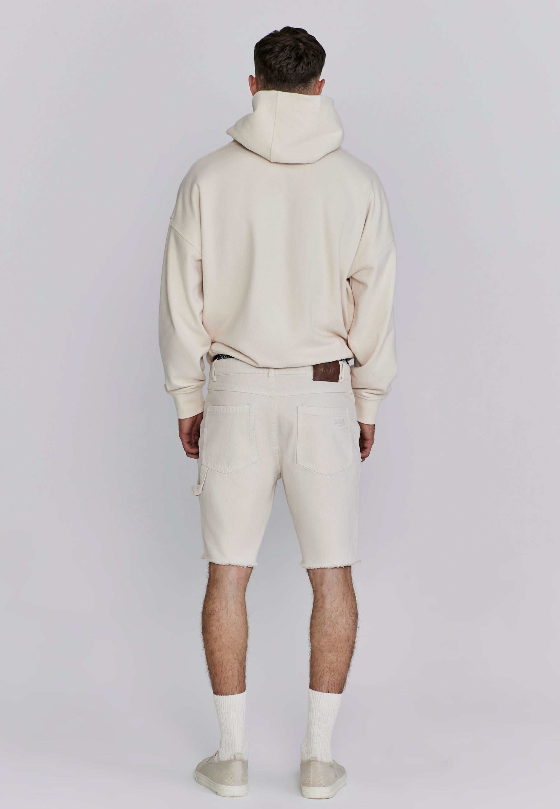 Applique Hoodie in Ecru Kapuzenpullover SikSilk