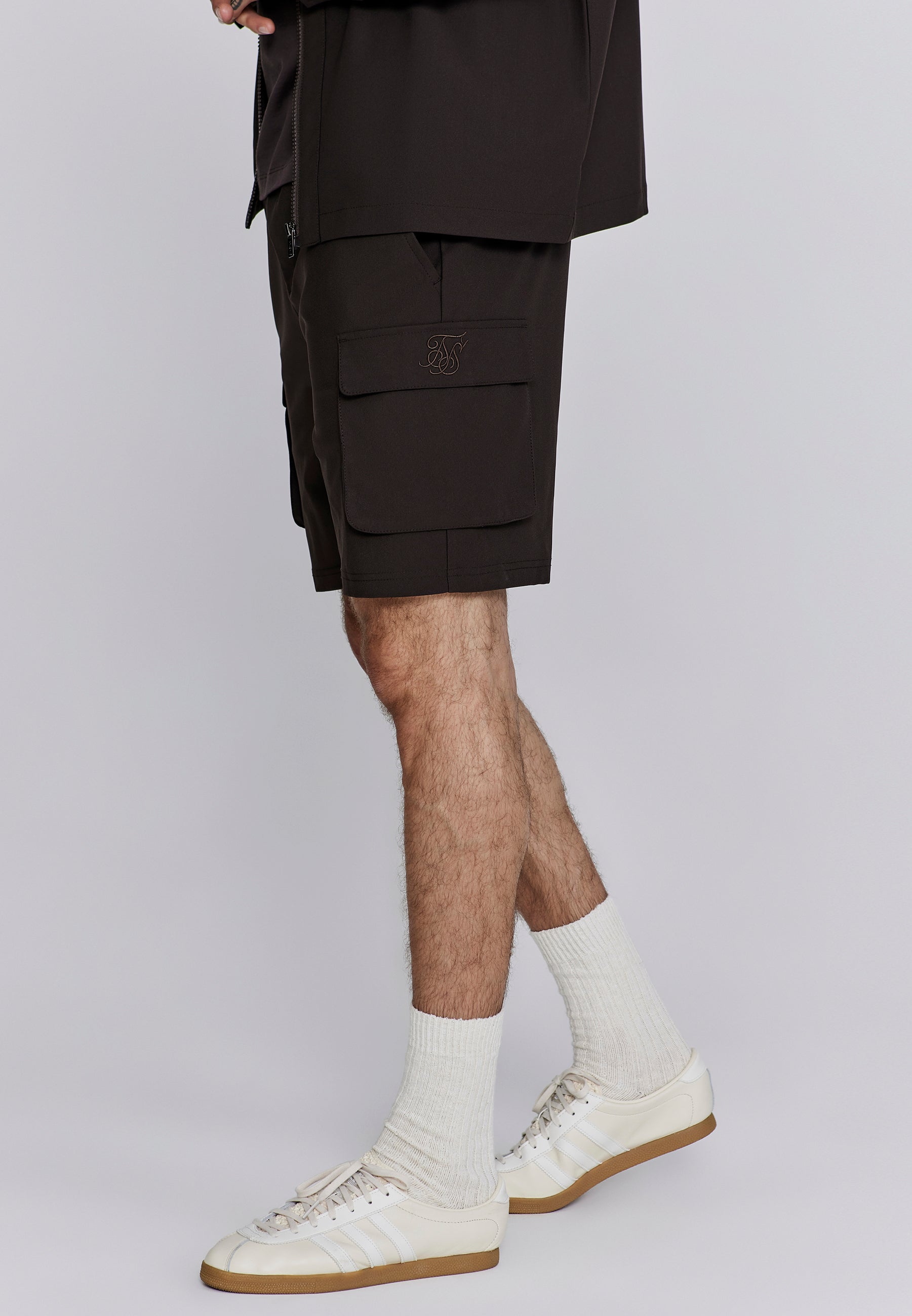 Flight Cargo Short in Brown Shorts SikSilk