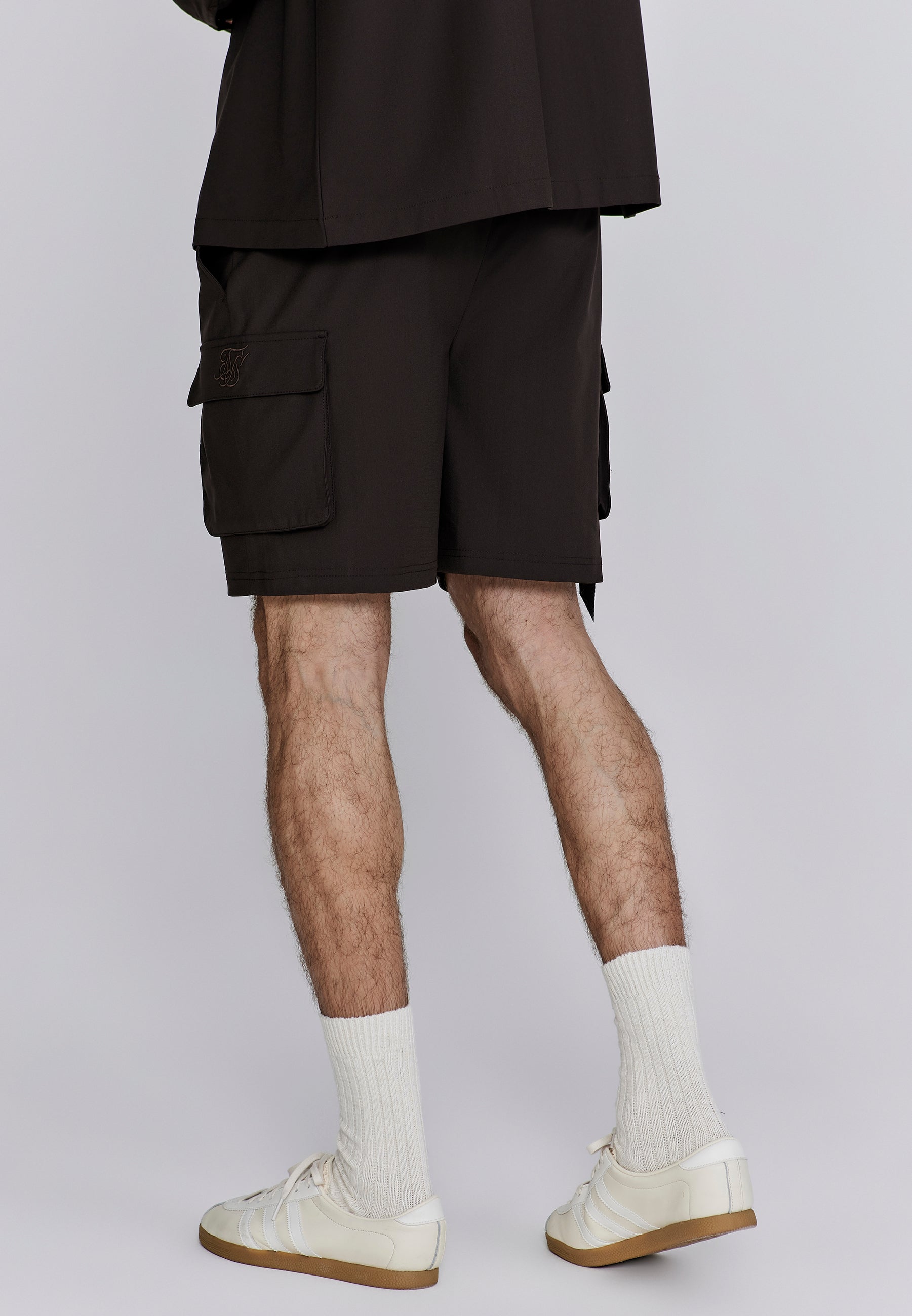 Flight Cargo Short in Brown Shorts SikSilk