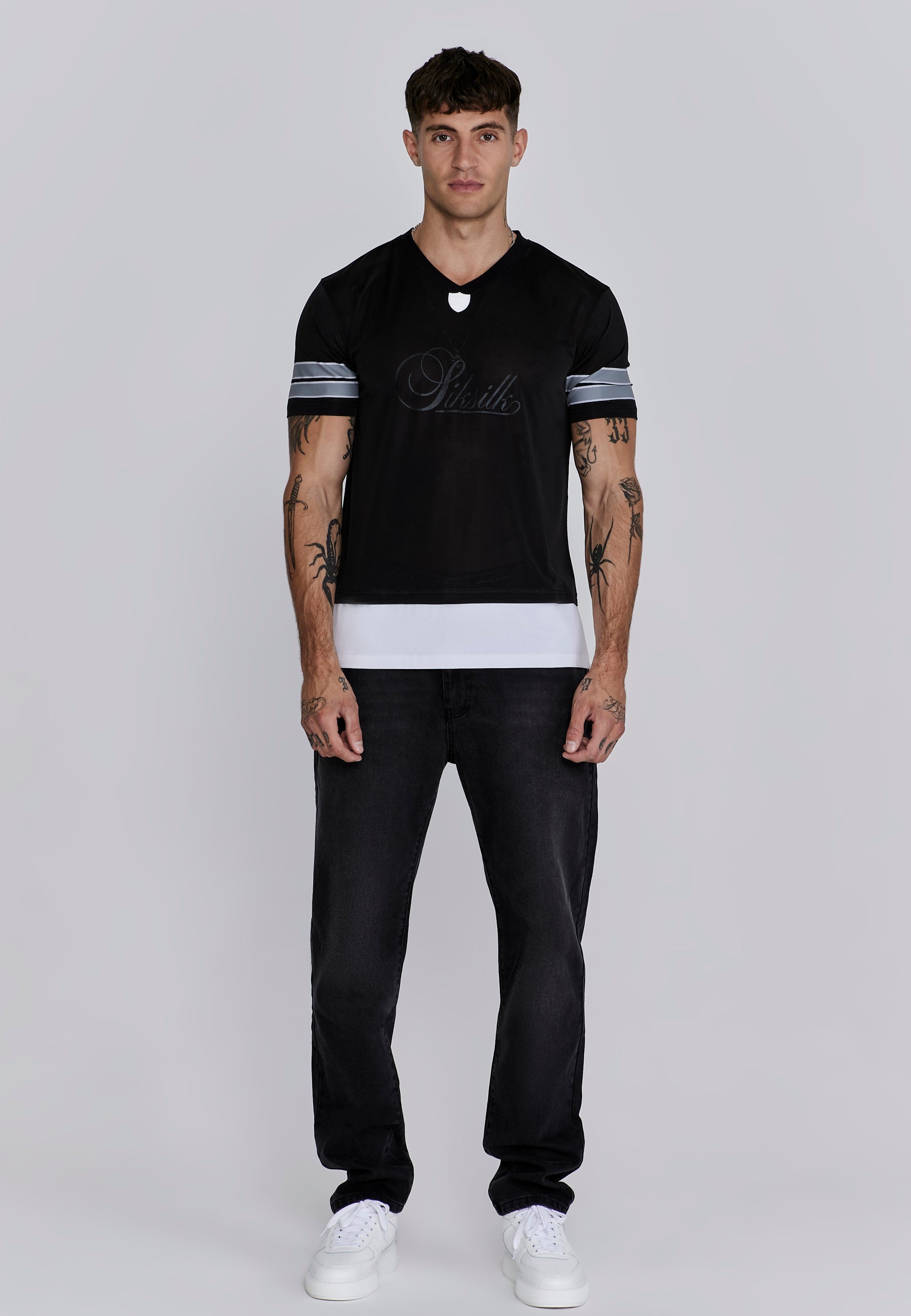Sports T-Shirt in Black T-Shirts SikSilk